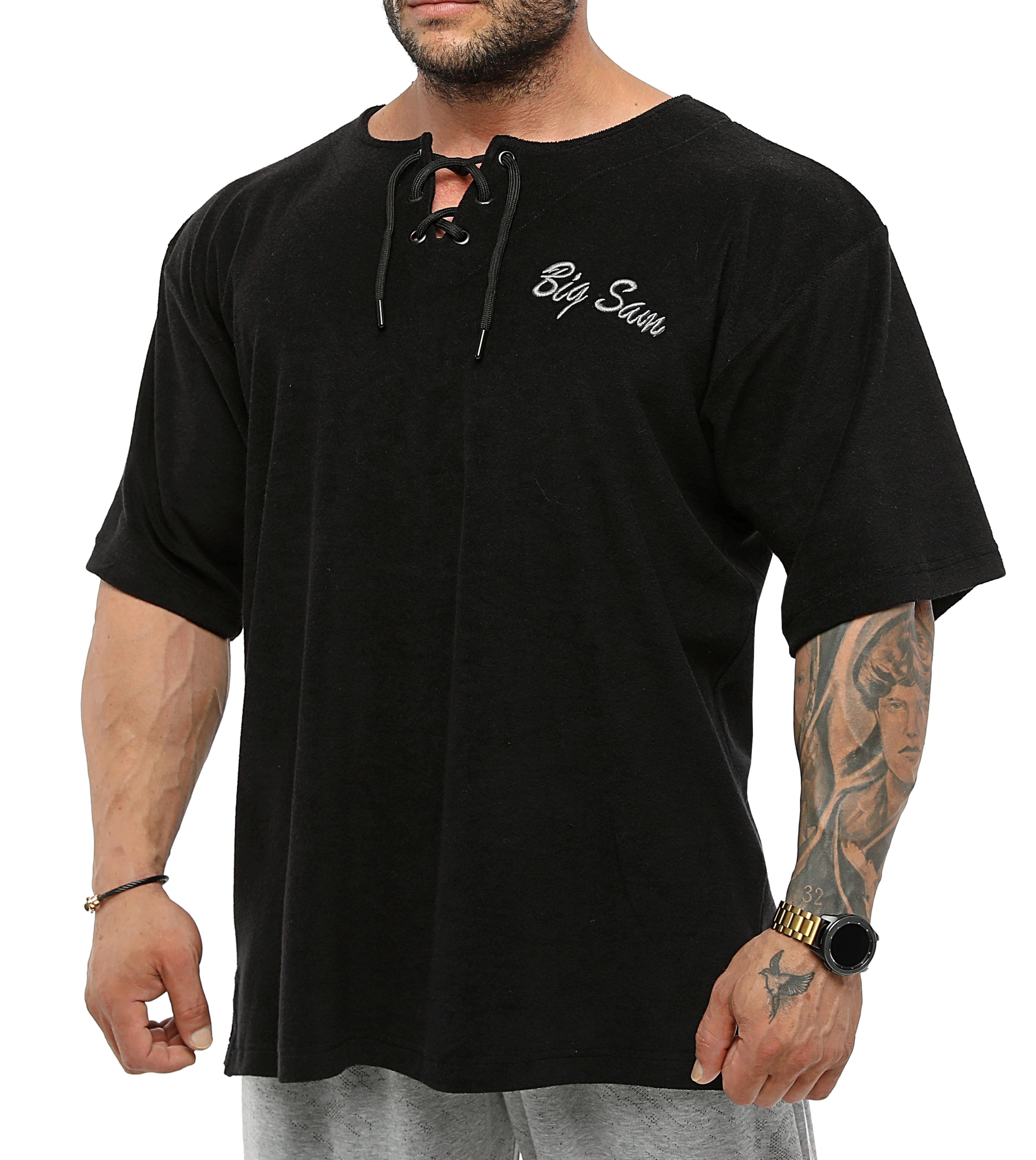 mens-oversize-towel-t-shirt-big-sam-3343-black
