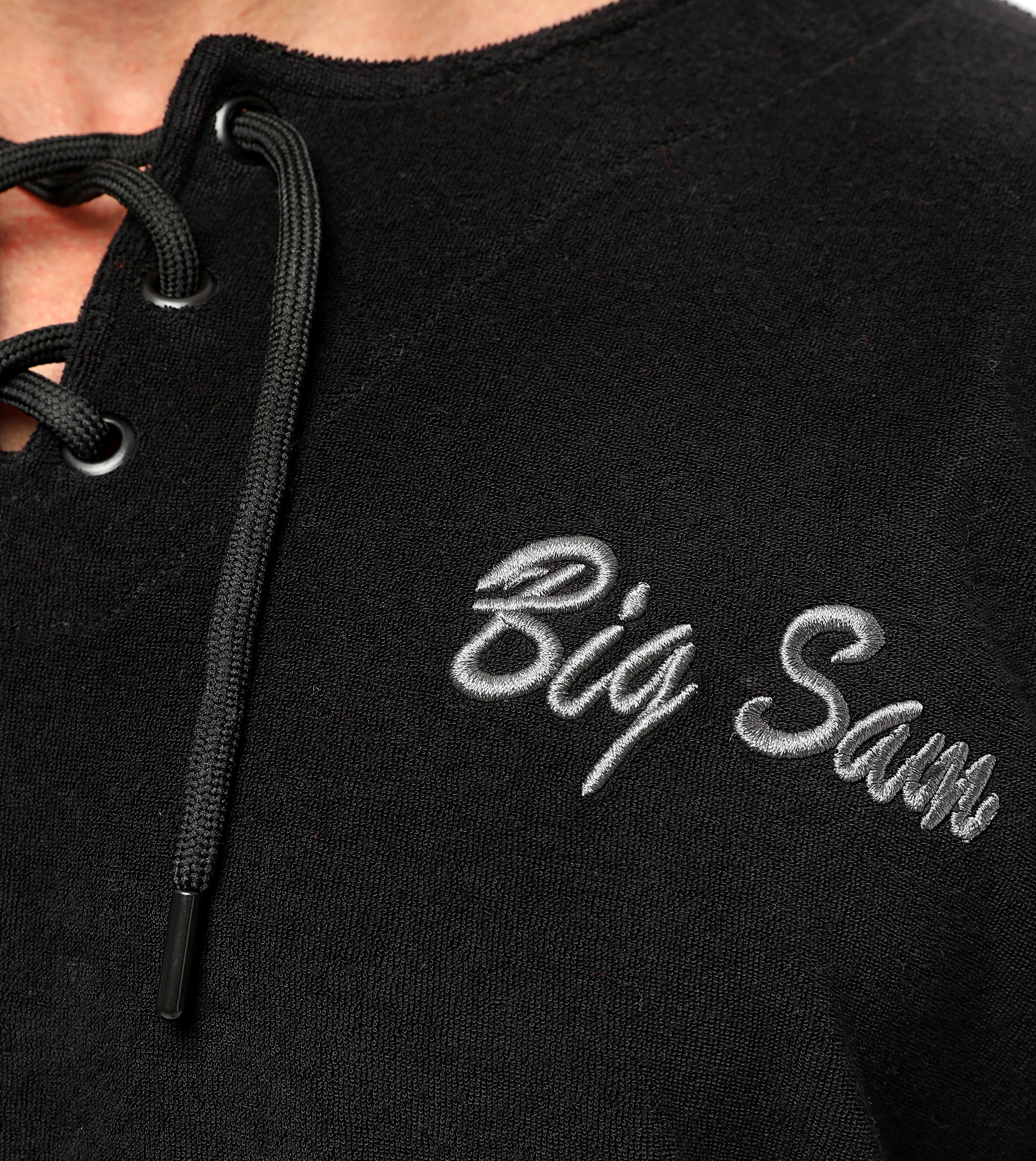 Men's Oversize Towel T-shirt Big Sam 3343-Black