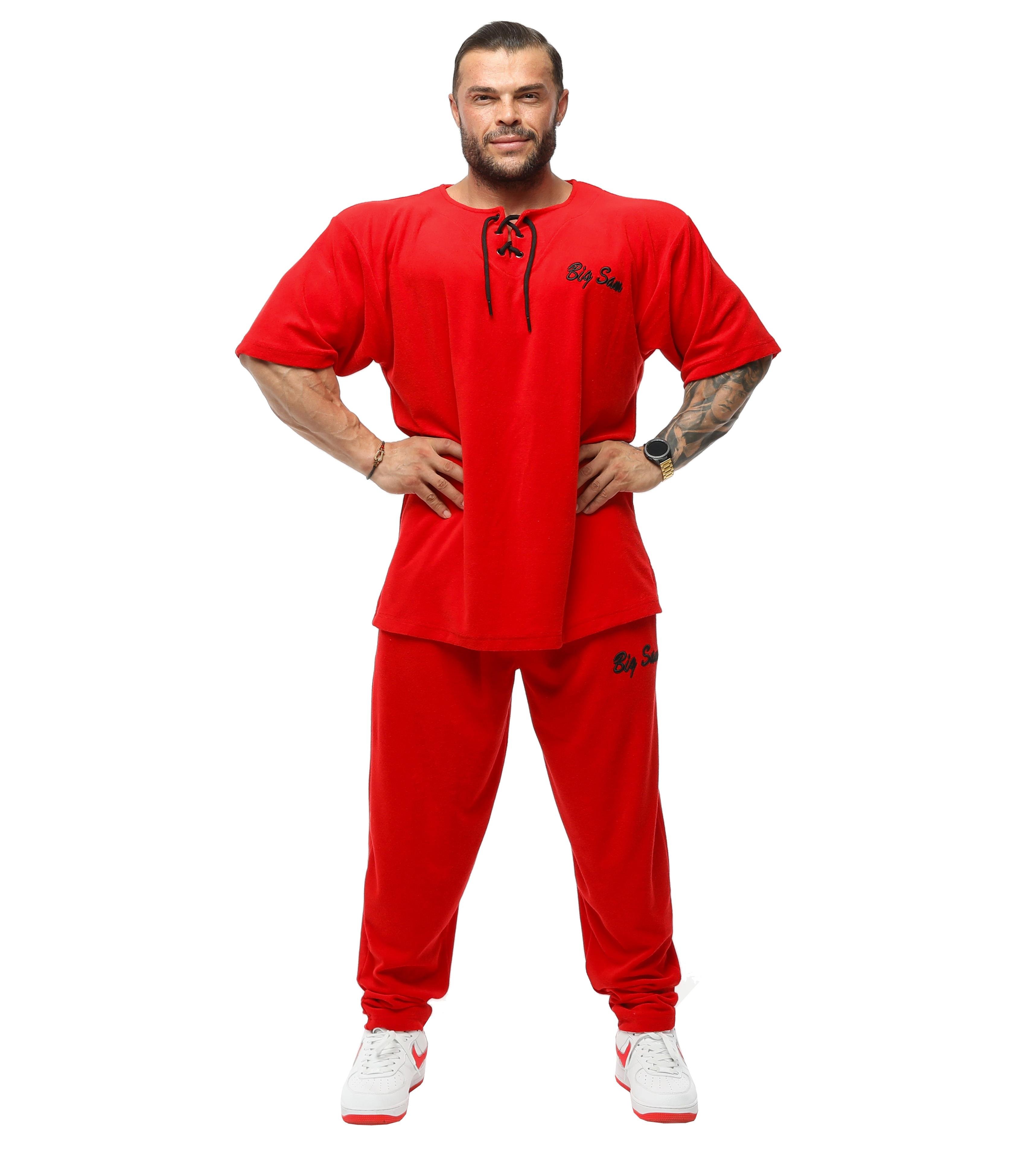 Men's Oversize Towel T-shirt Big Sam 3343-Red
