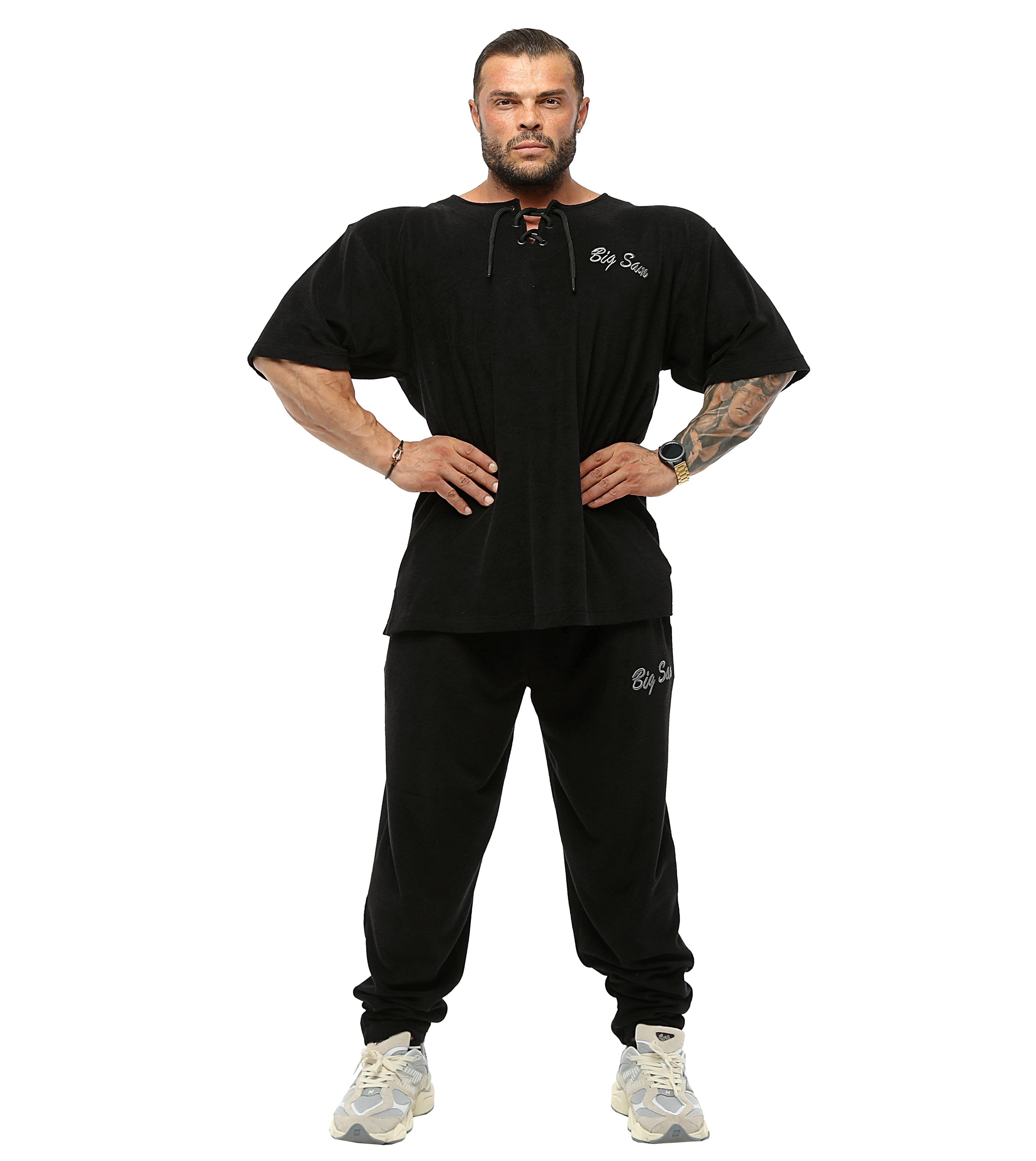 Men's Oversize Towel T-shirt Big Sam 3343-Black