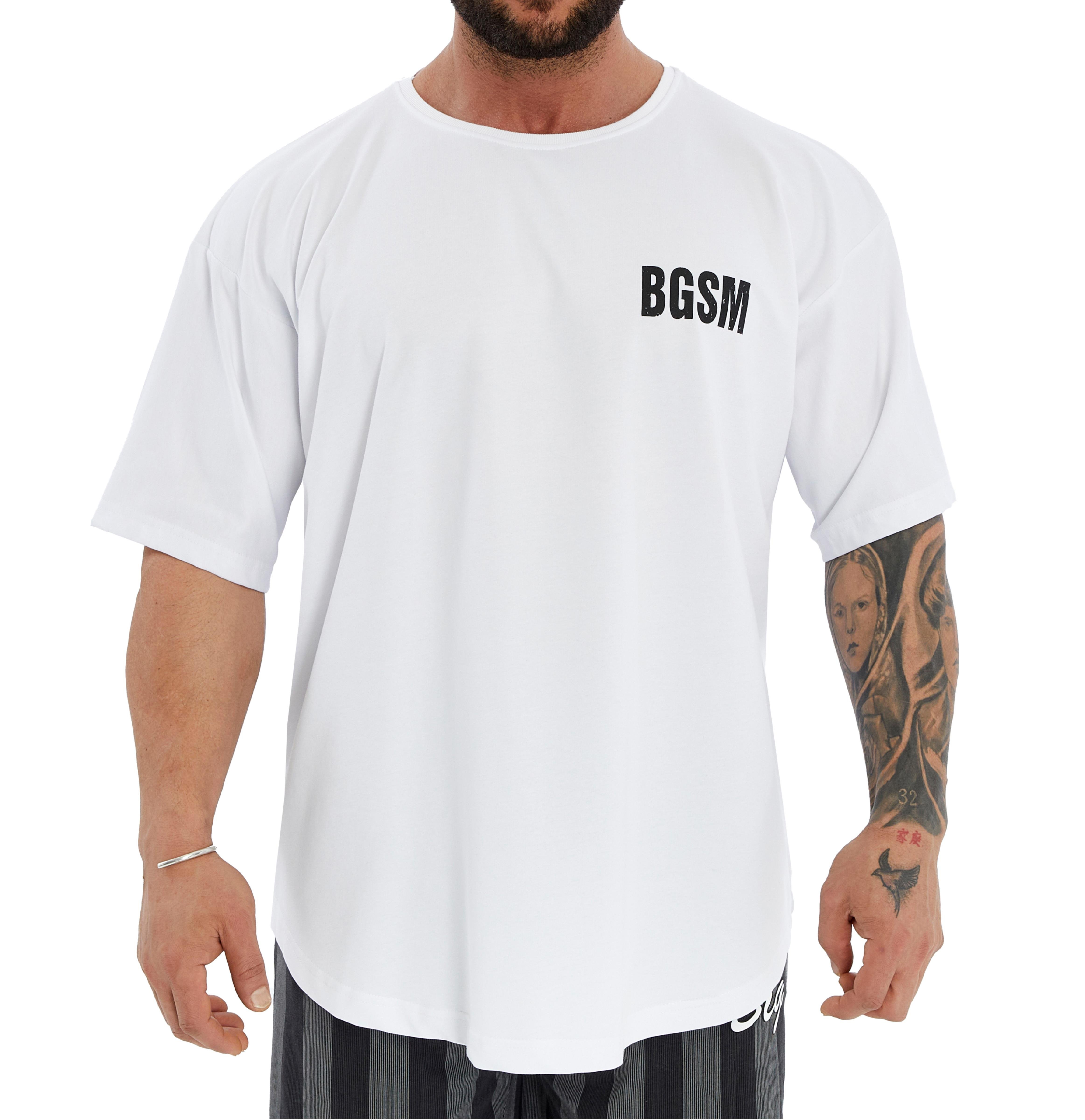 Mens Oversized Perfomance T-Shirt Cotton Rag Top