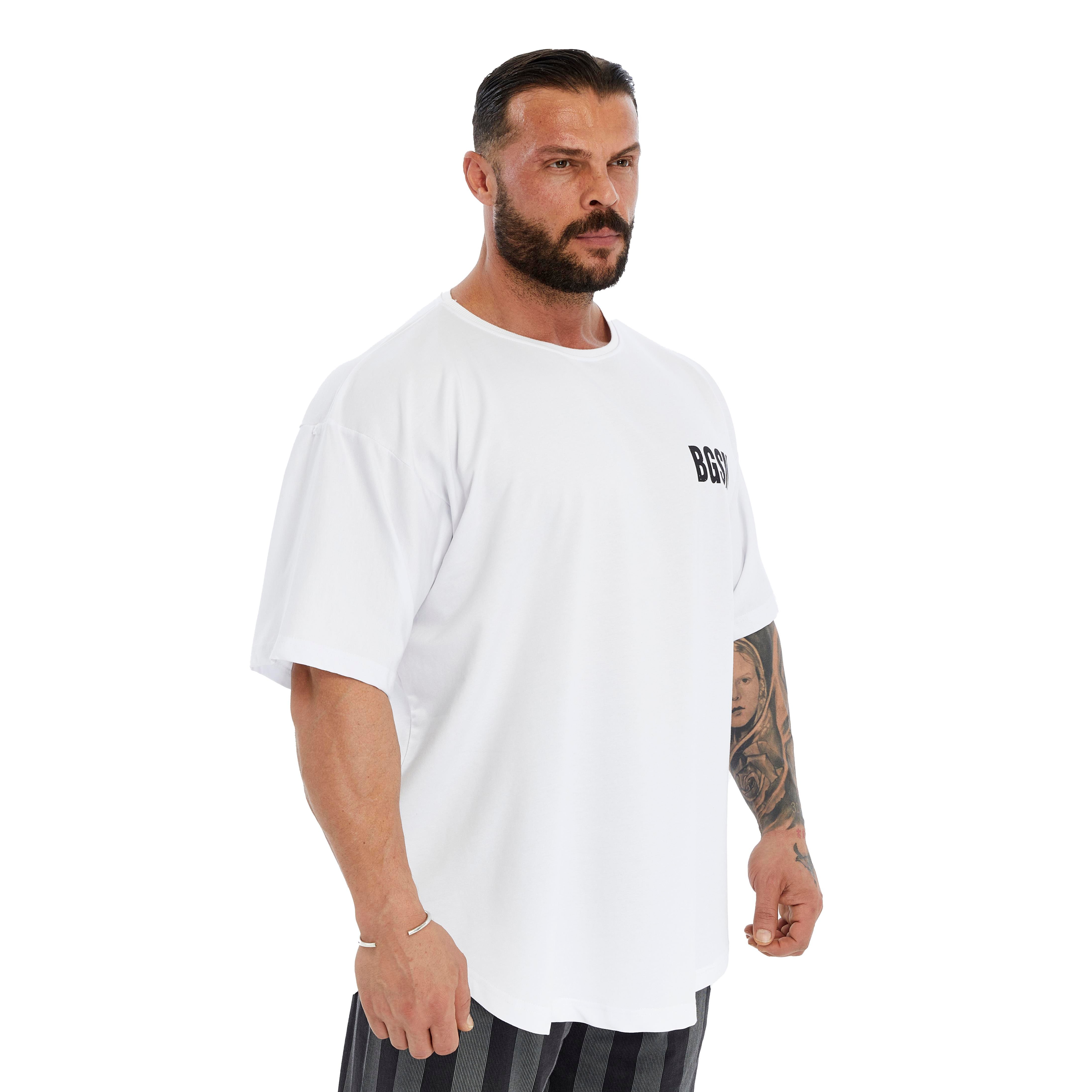 Mens Oversized Perfomance T-Shirt Cotton Rag Top