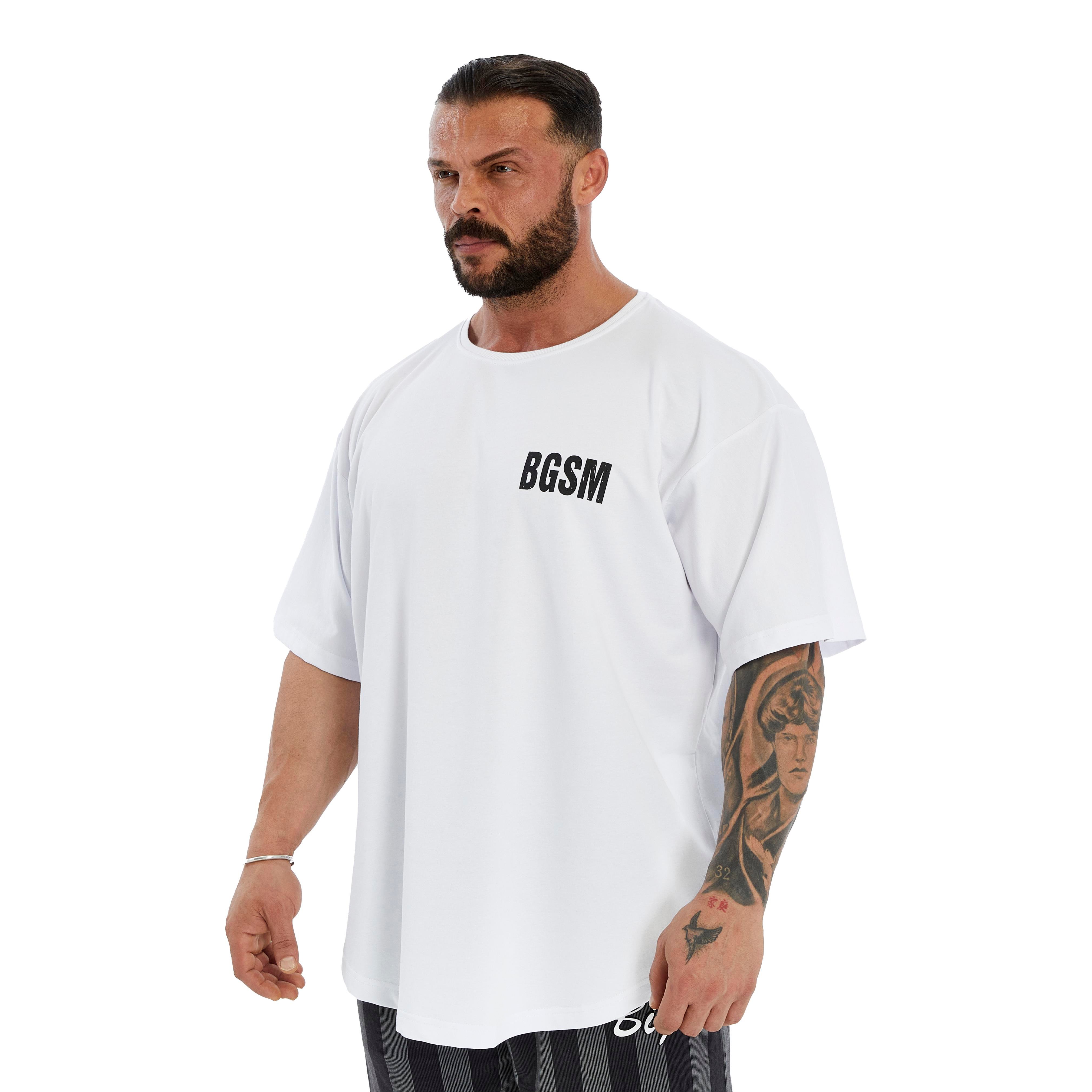 Mens Oversized Perfomance T-Shirt Cotton Rag Top
