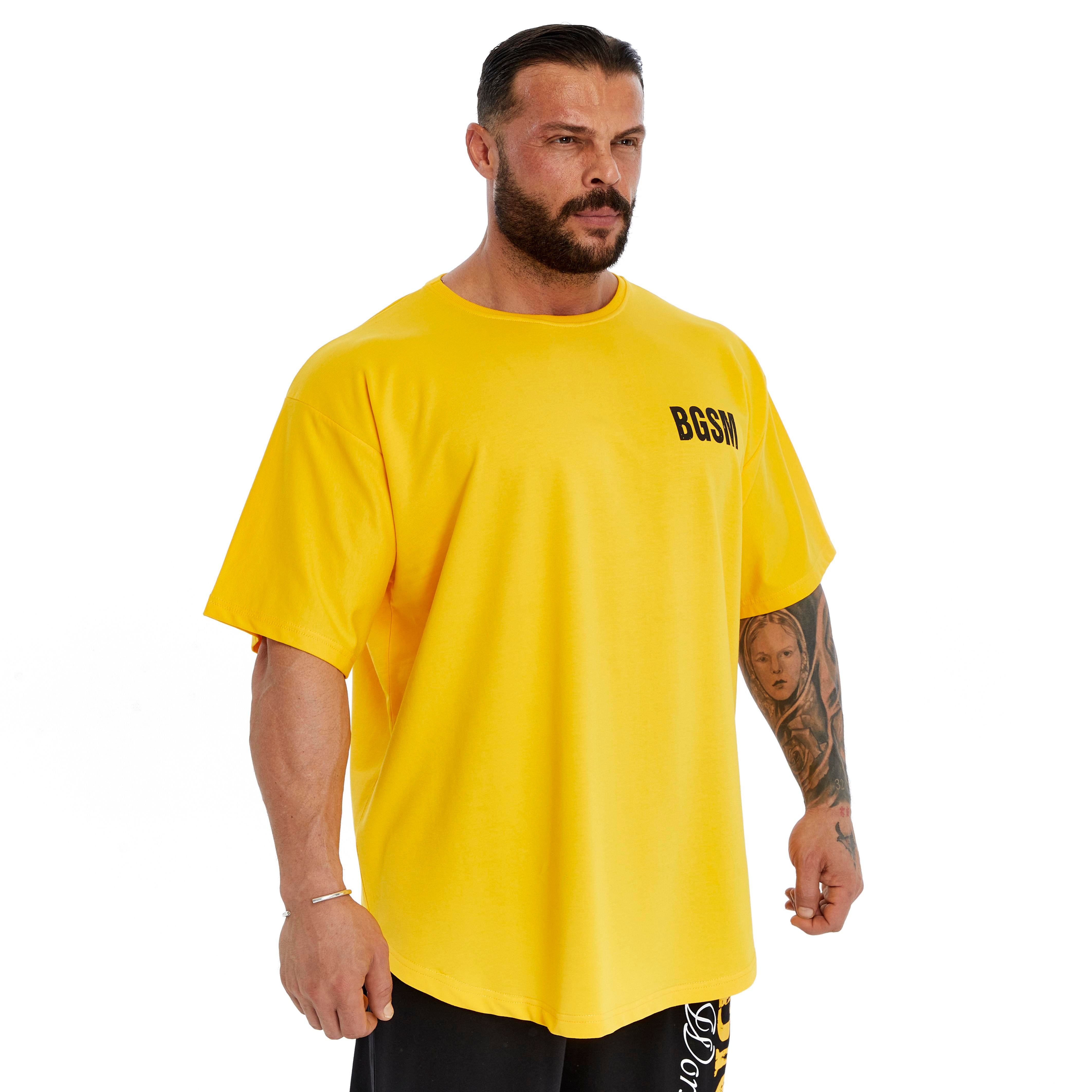Mens Oversized Perfomance T-Shirt Cotton Rag Top