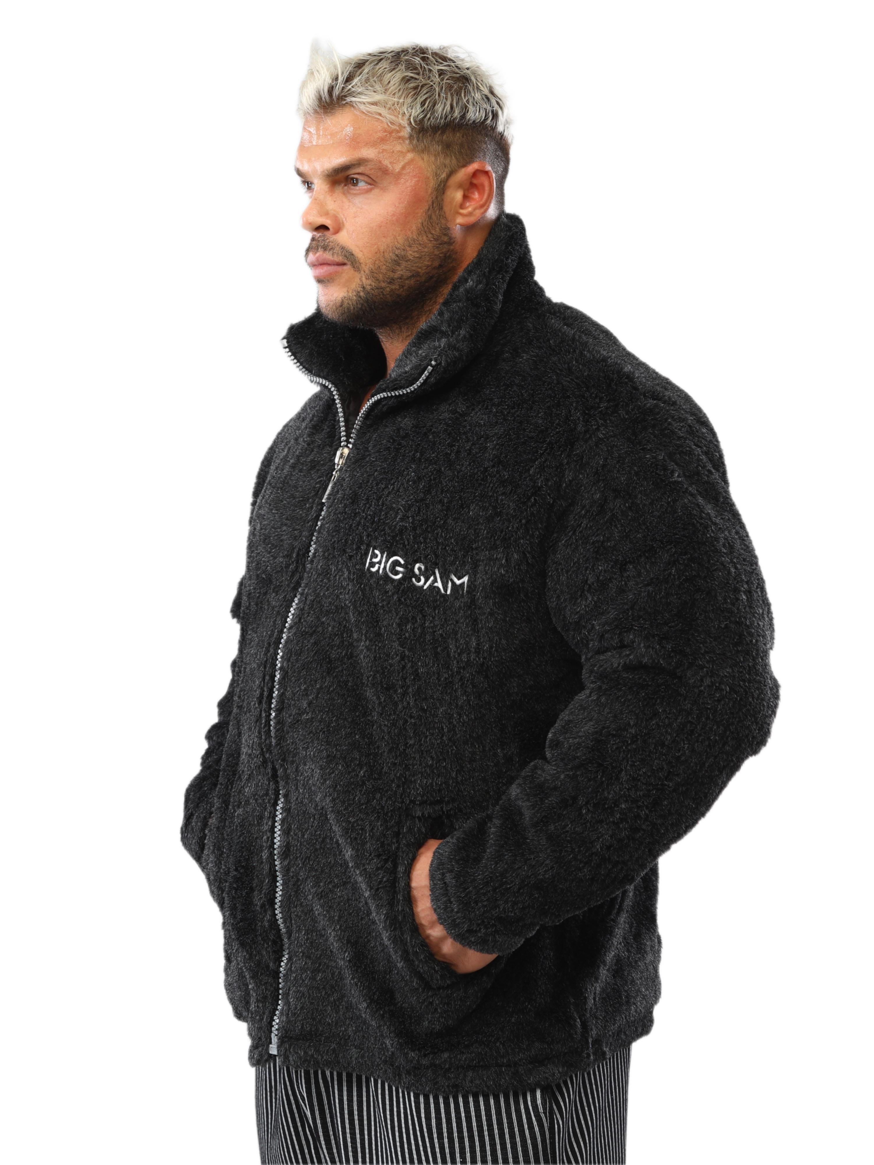 Mens Plush Jacket Relaxed Cut