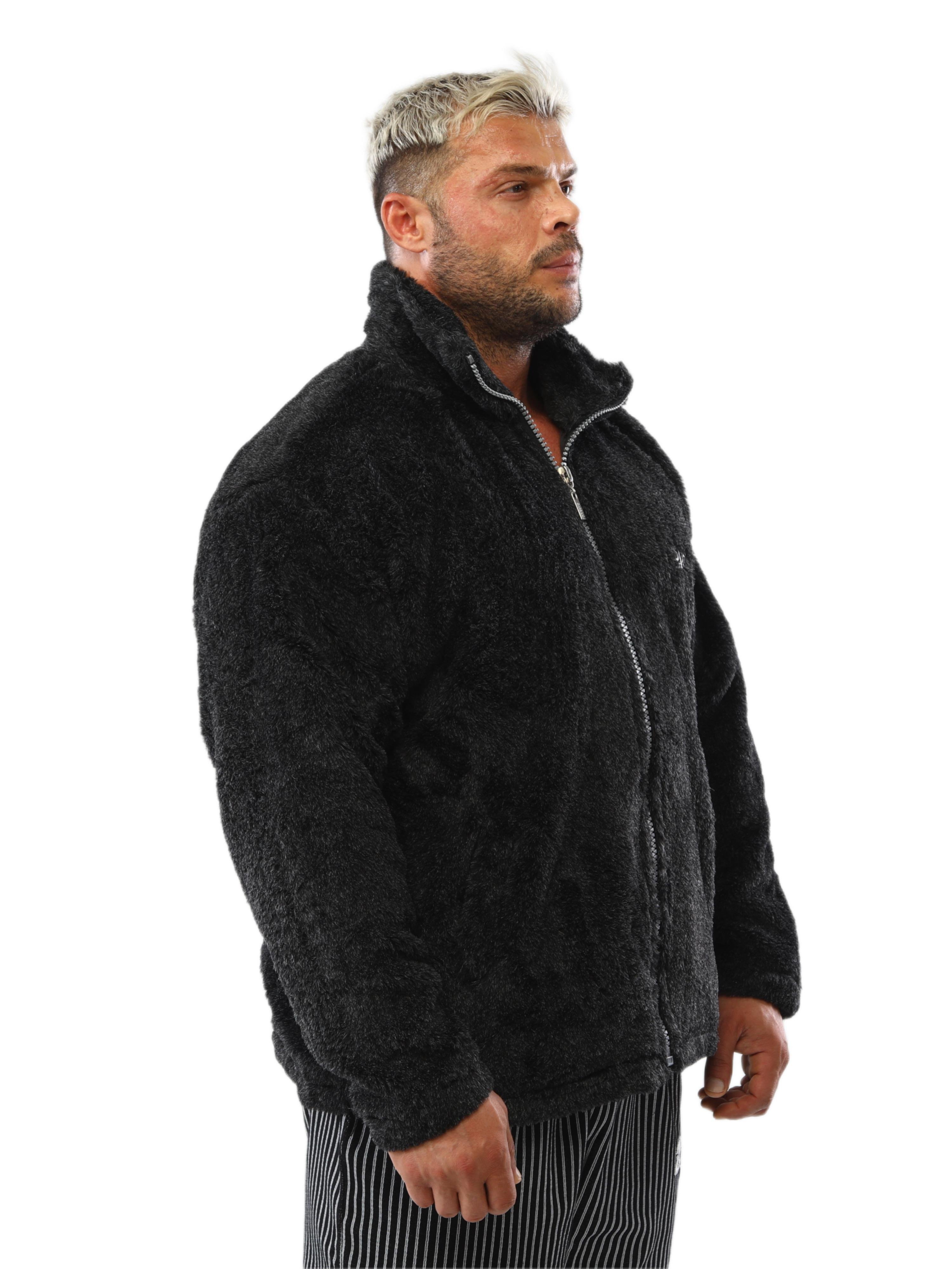 Mens Plush Jacket Relaxed Cut