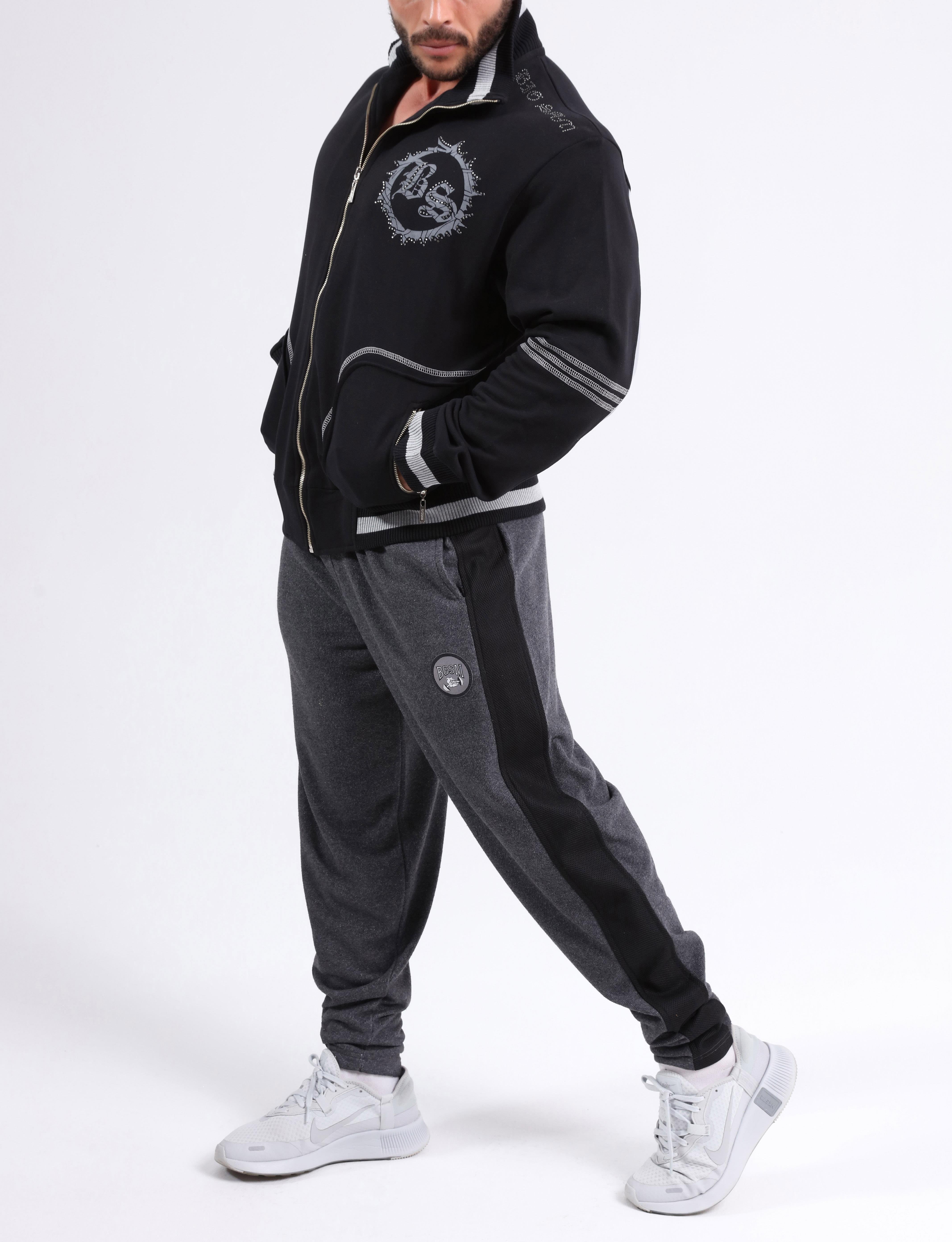 Mens Relaxed Winter Jacket Cotton Zippered Hoodie