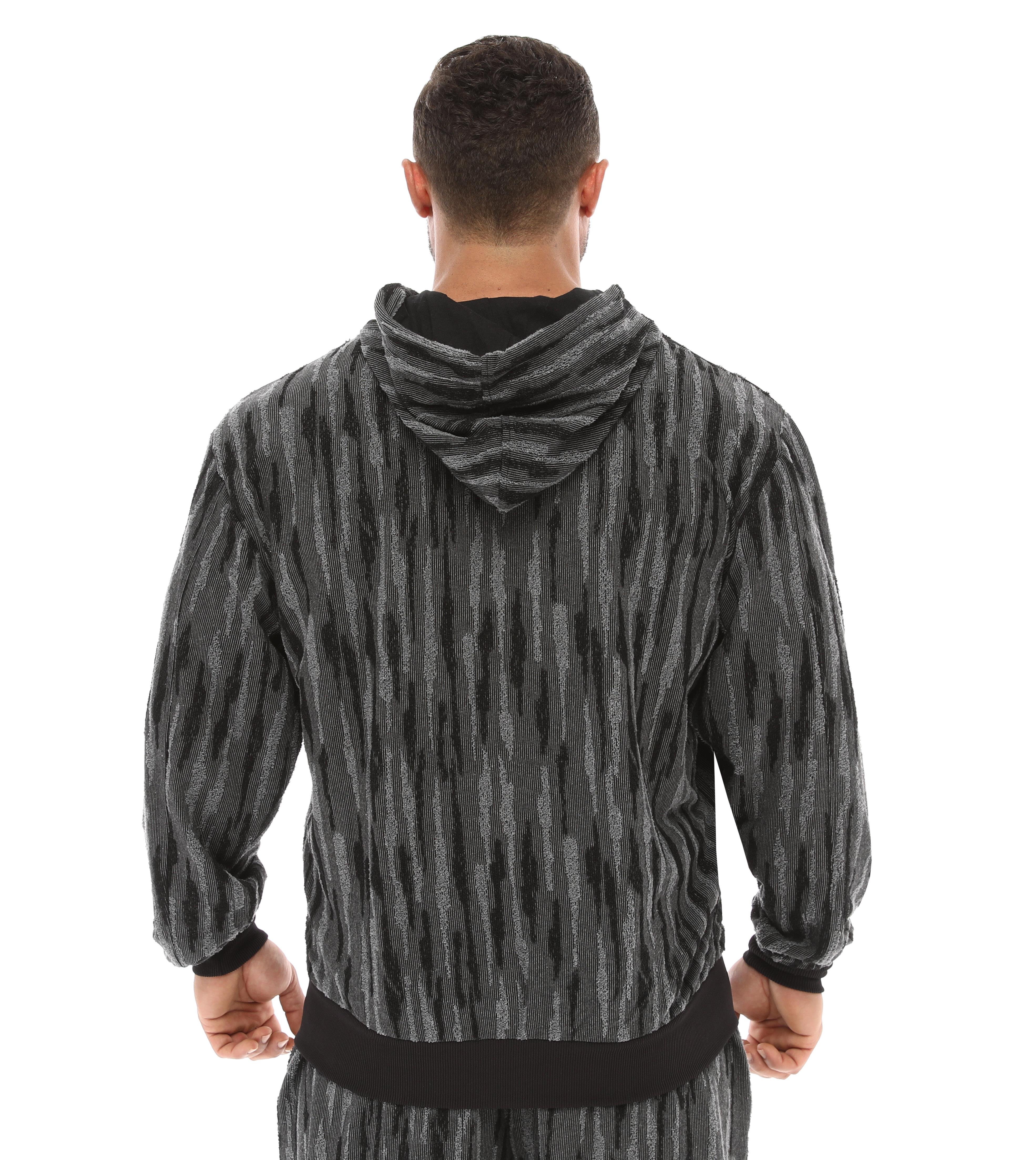 Mens Relaxed Winter Jacket Hoodie 