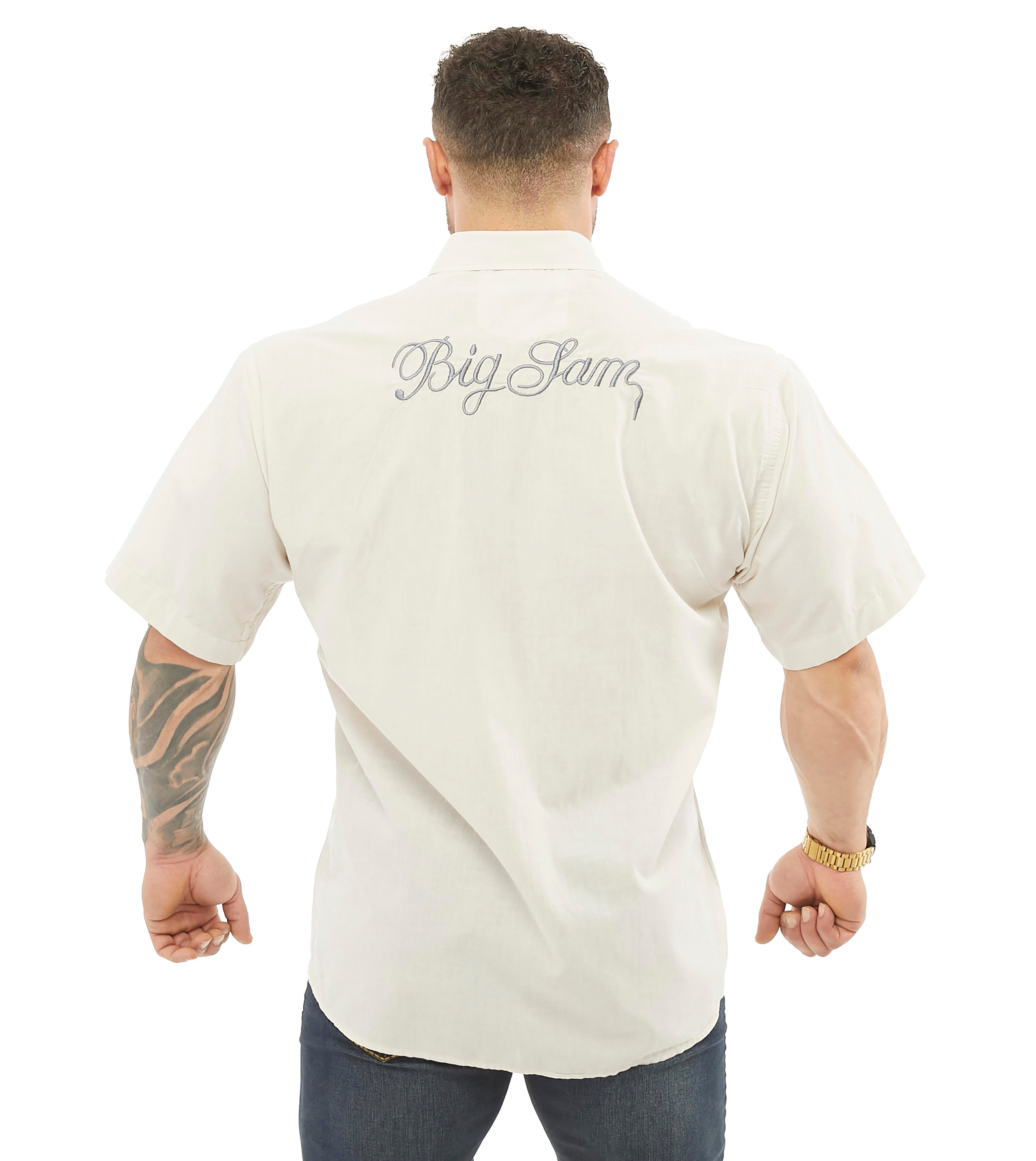 Mens Short Sleeve Cotton Summer Shirt