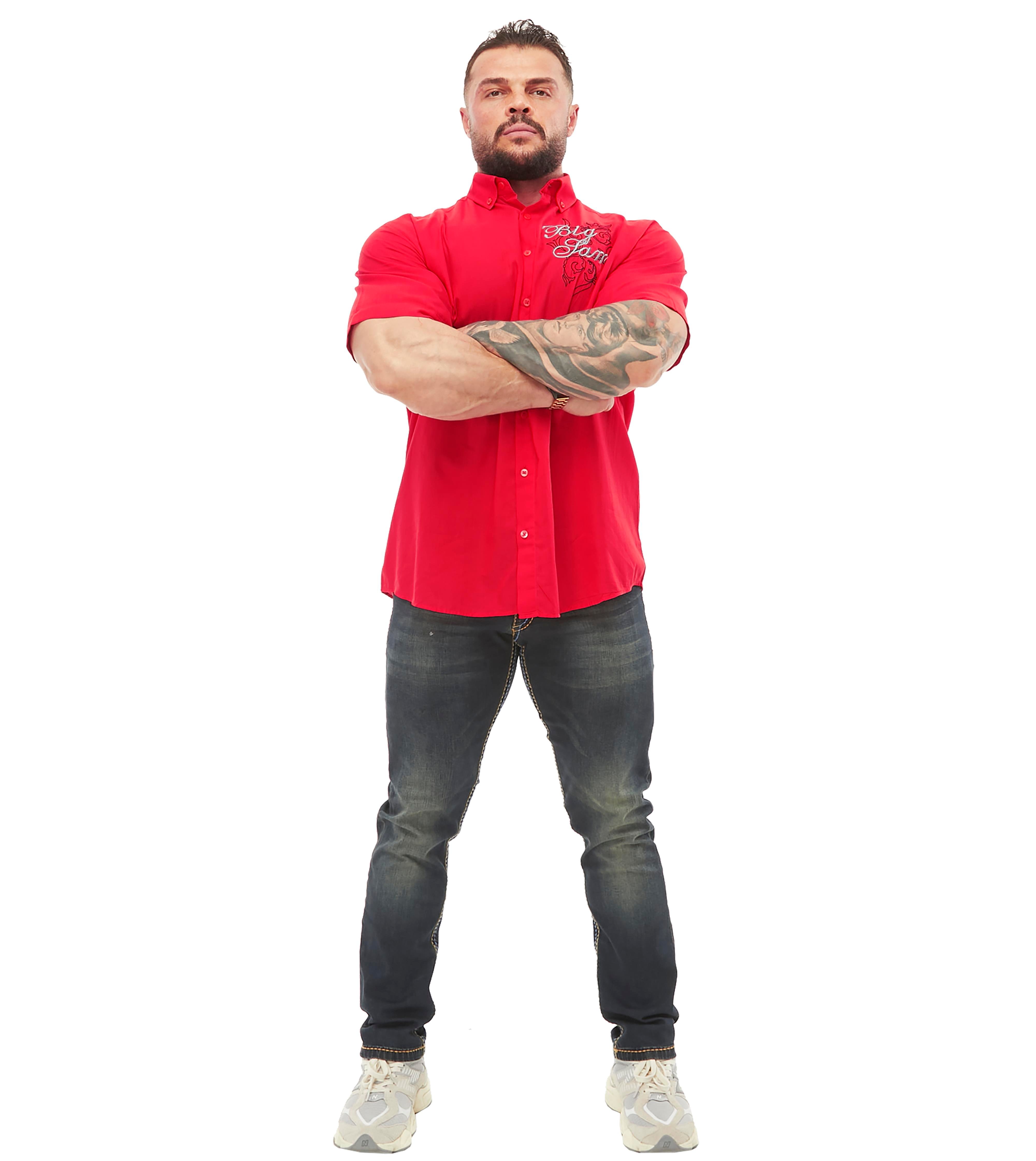 Mens Short Sleeve Cotton Summer Shirt