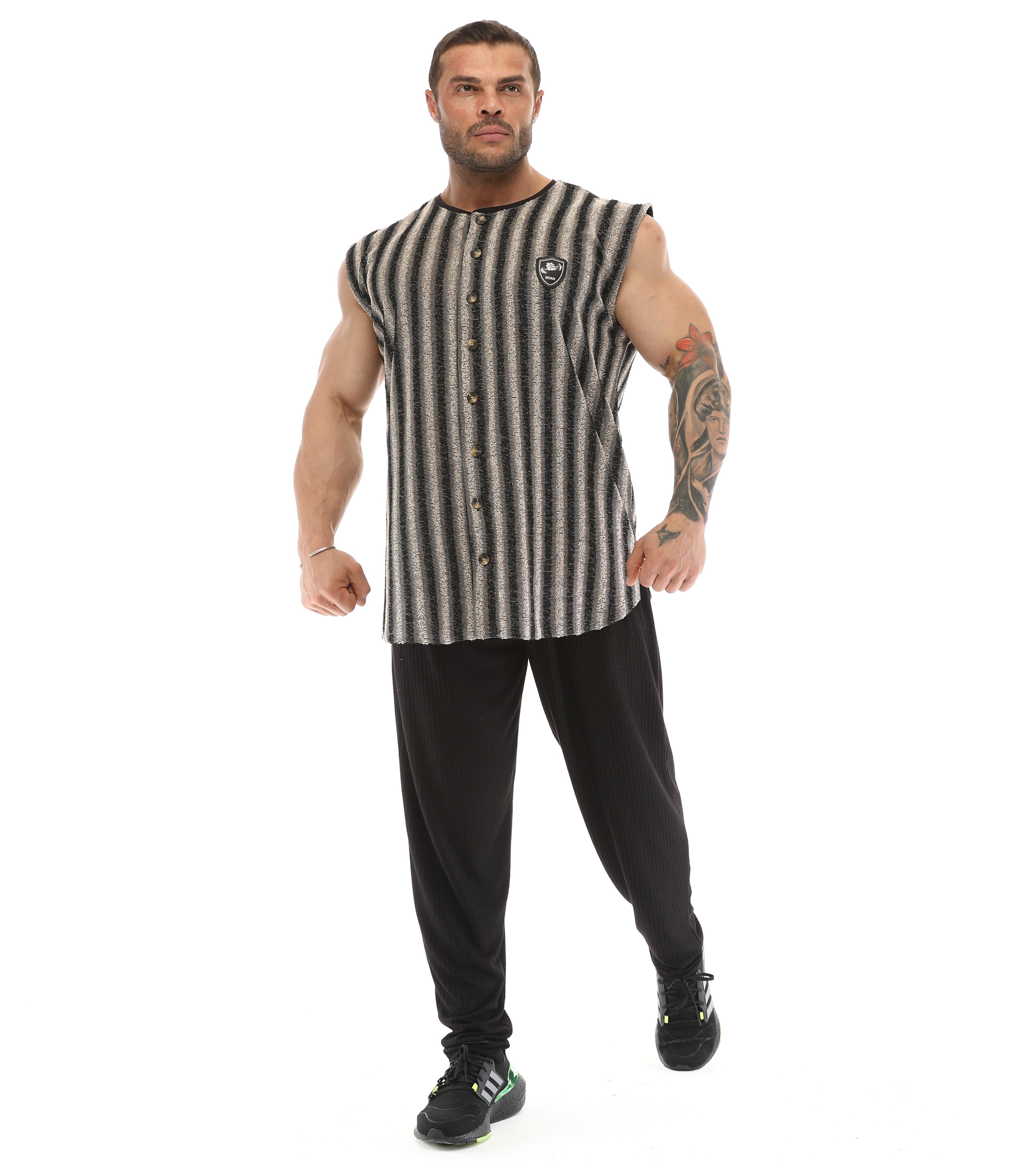 Mens Sleeveless Towel Gym Shirt