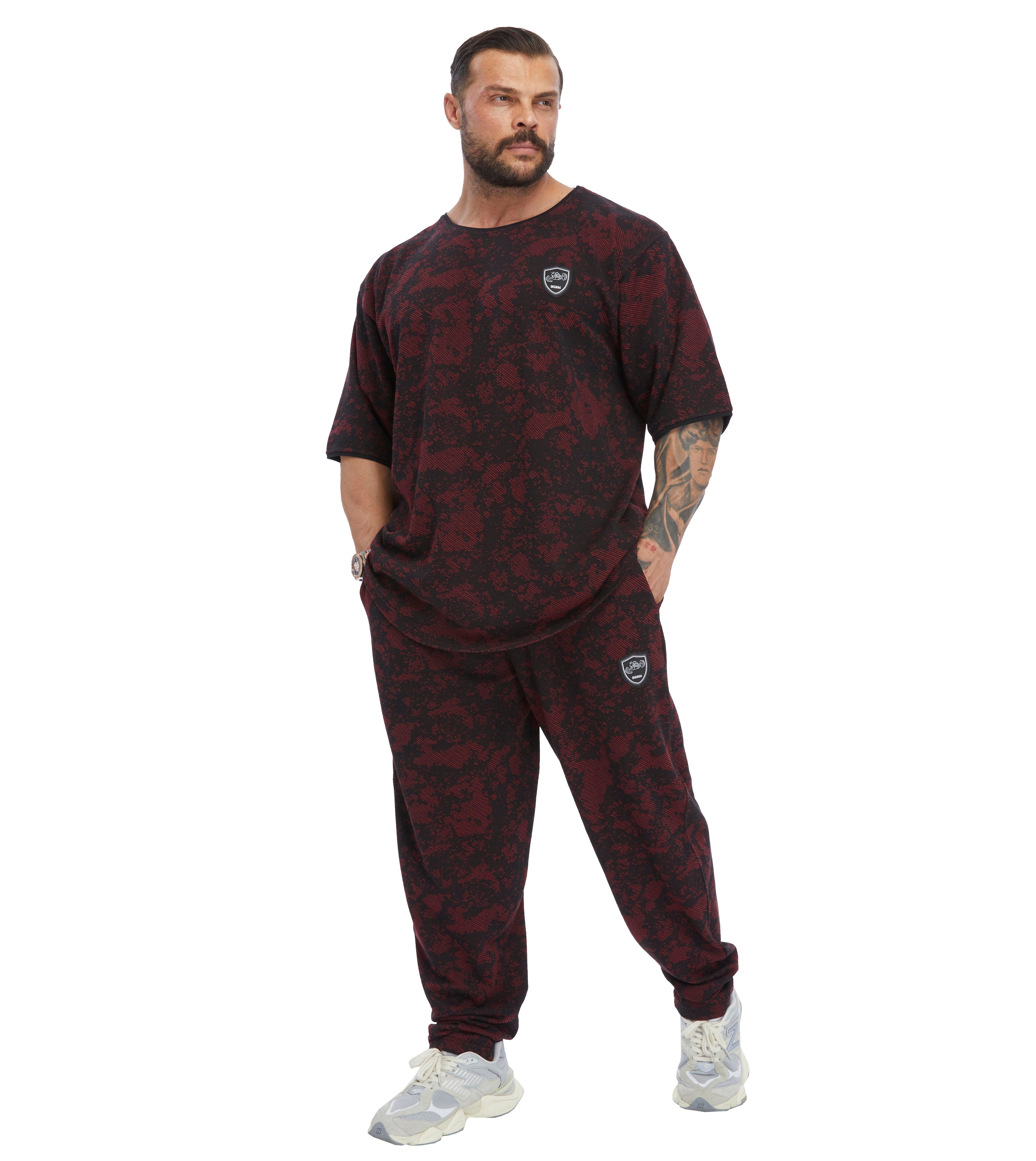 Men's Technic Camouflage Rag Top Oversize T-shirt