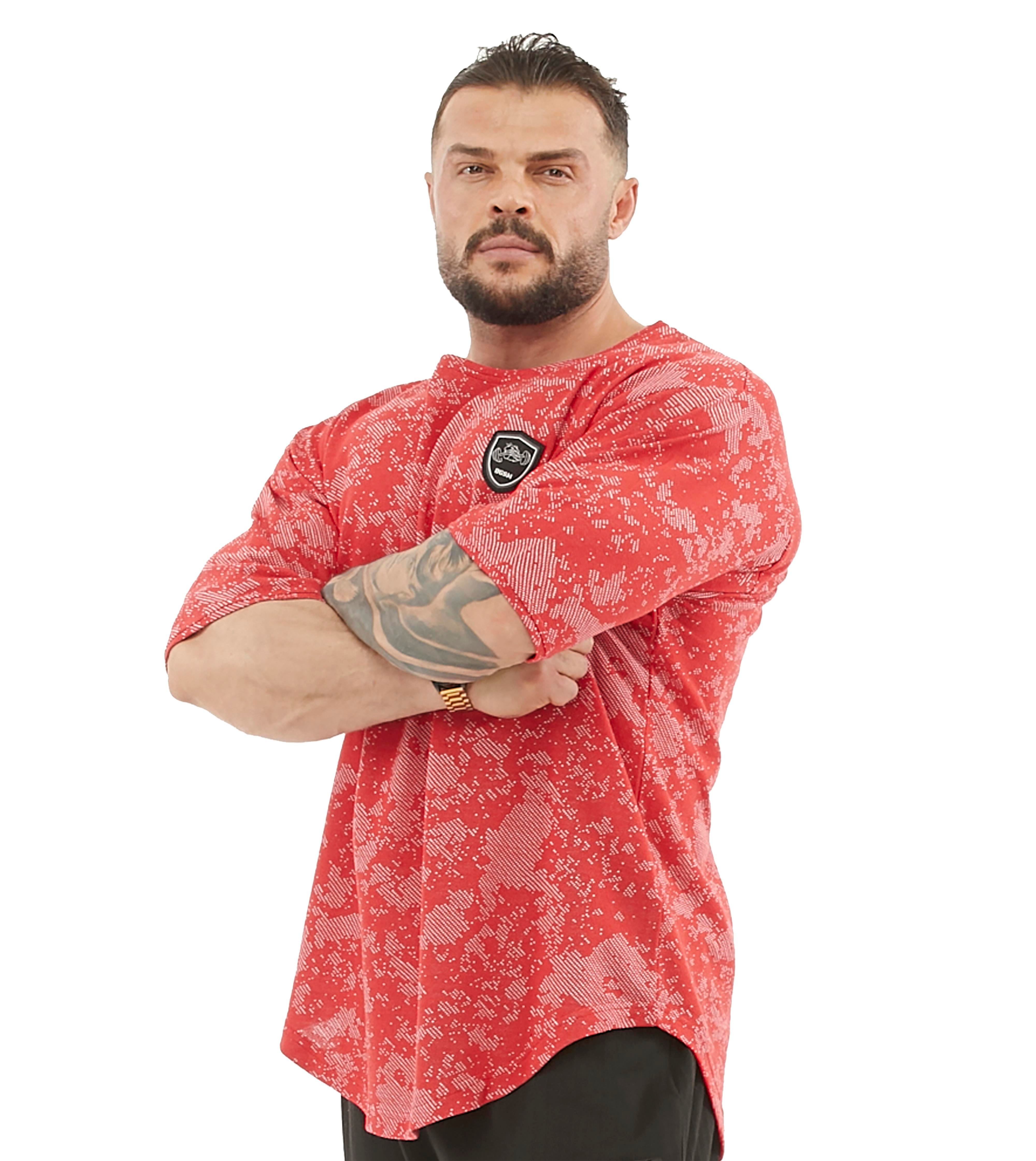 Men's Technic Camouflage Rag Top Oversize T-shirt