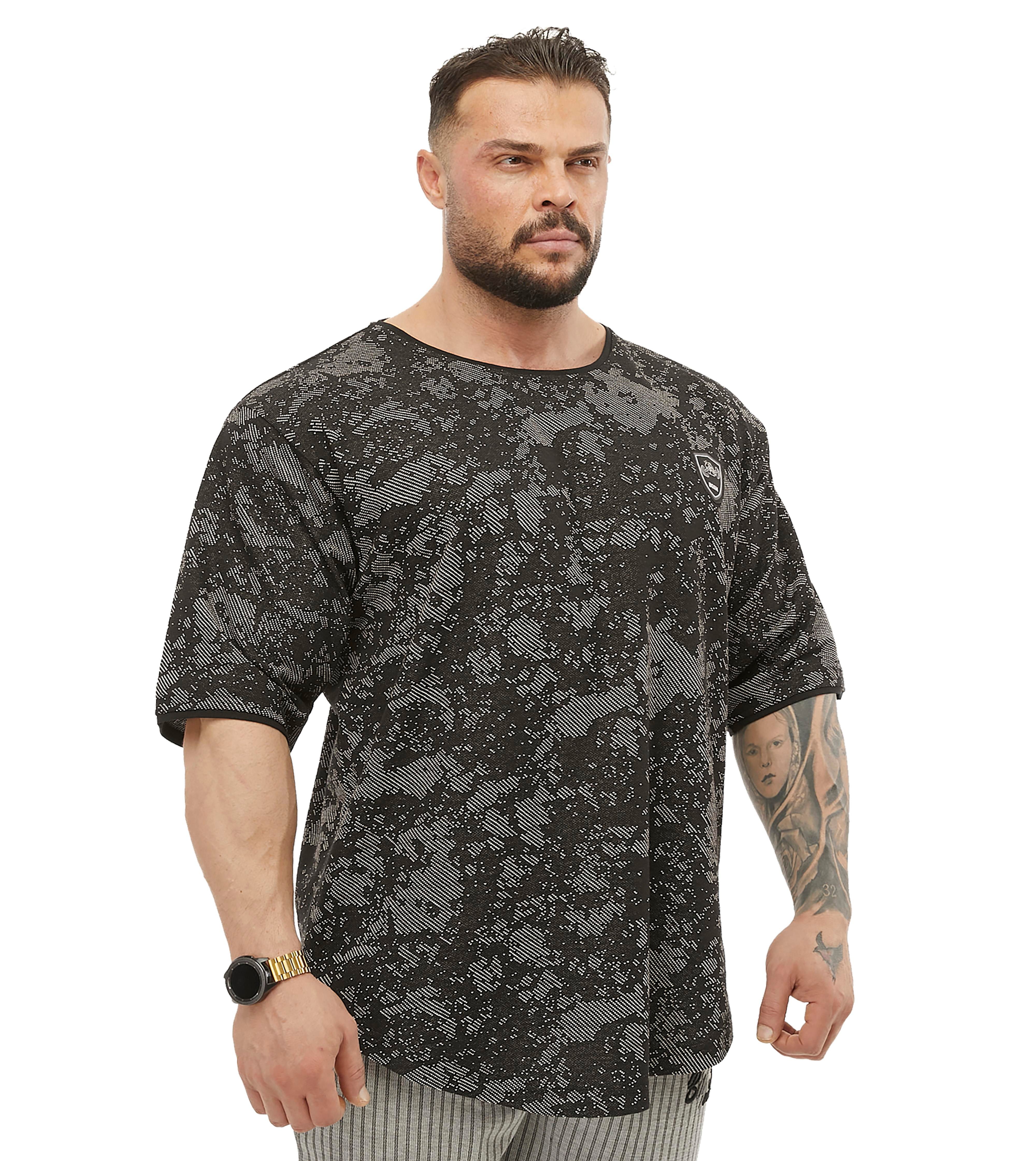 Men's Technic Camouflage Rag Top Oversize T-shirt