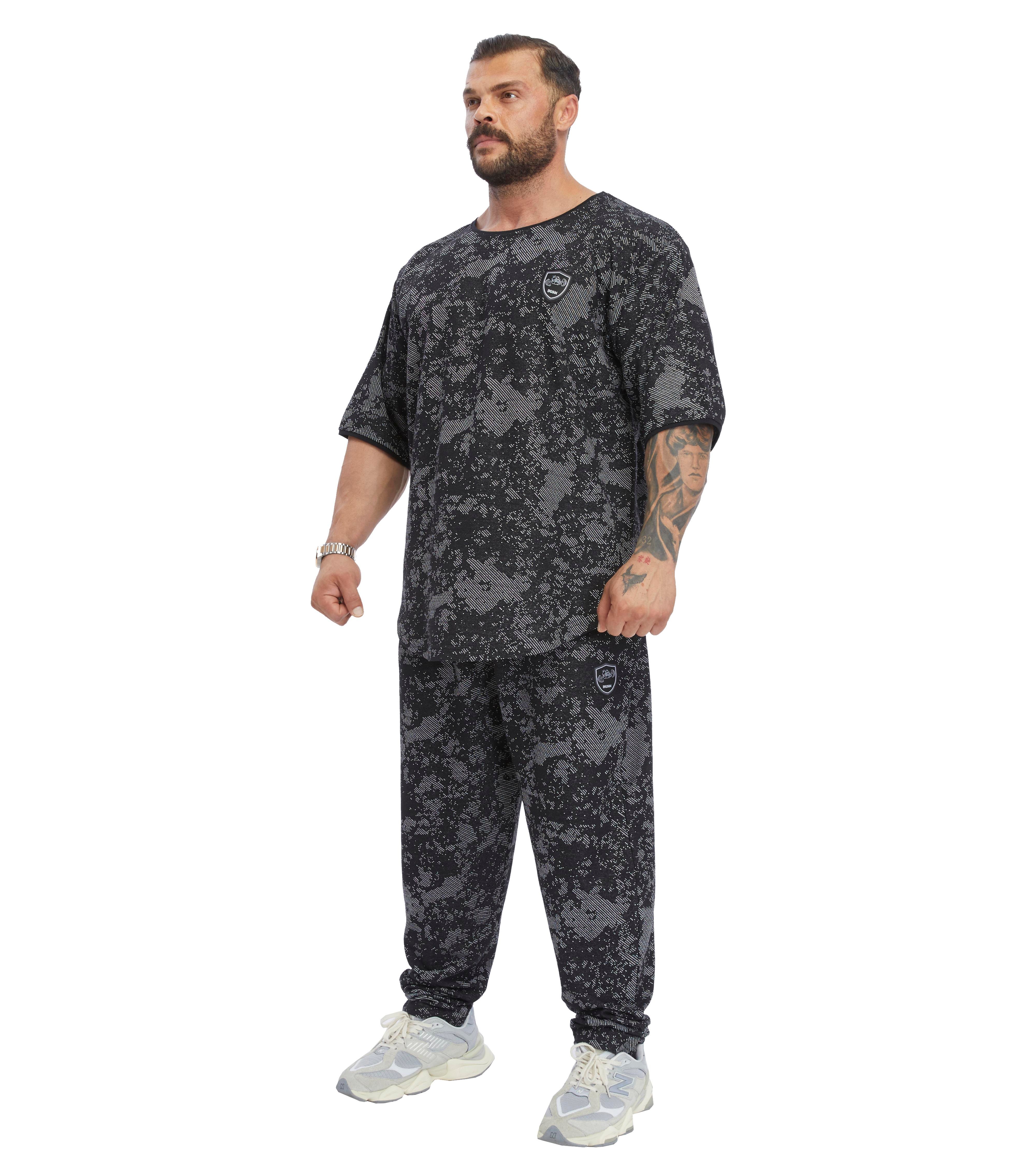 Men's Technic Camouflage Rag Top Oversize T-shirt