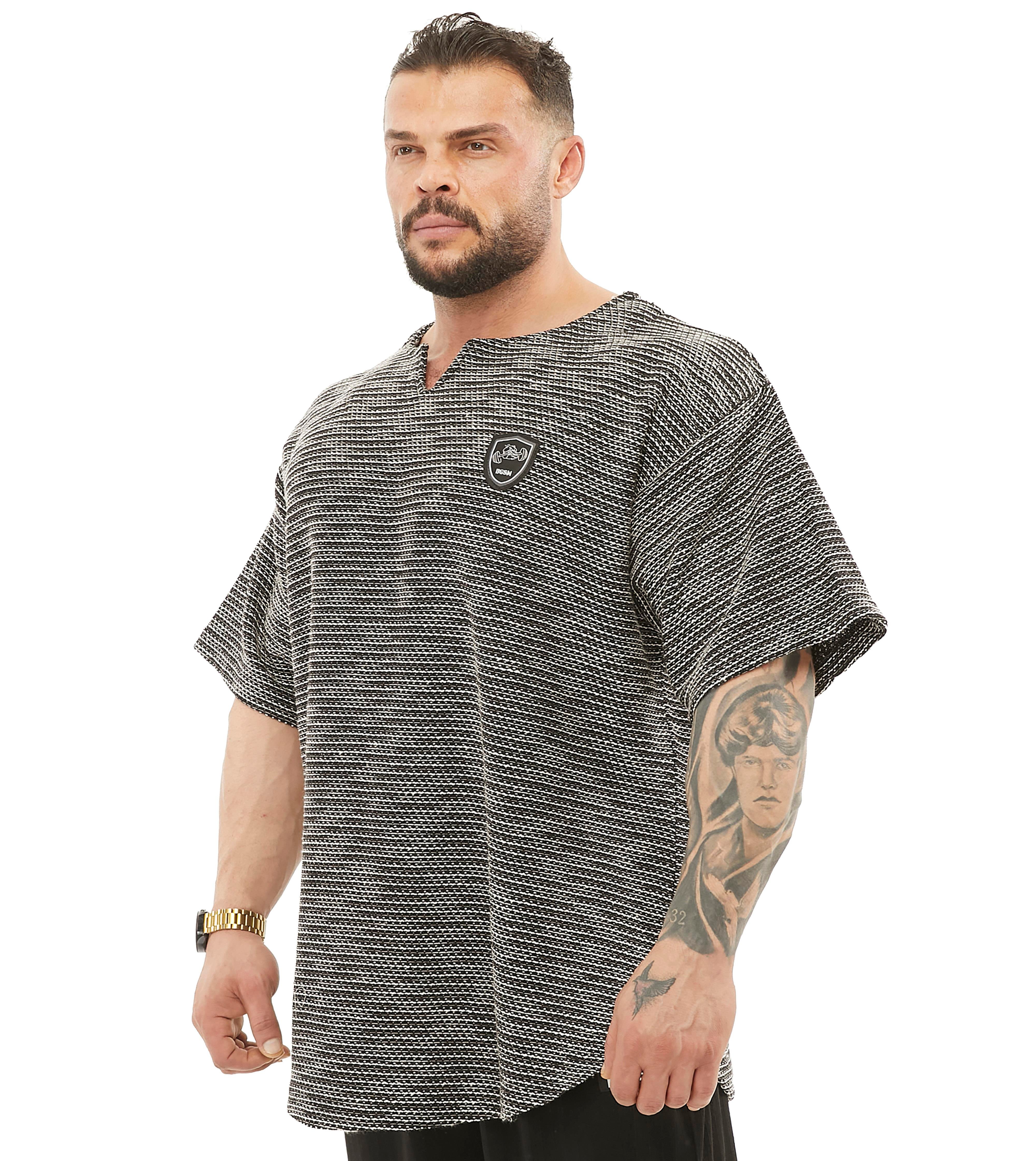 Men's Textured Knitted Oversize Rag Top T-shirt