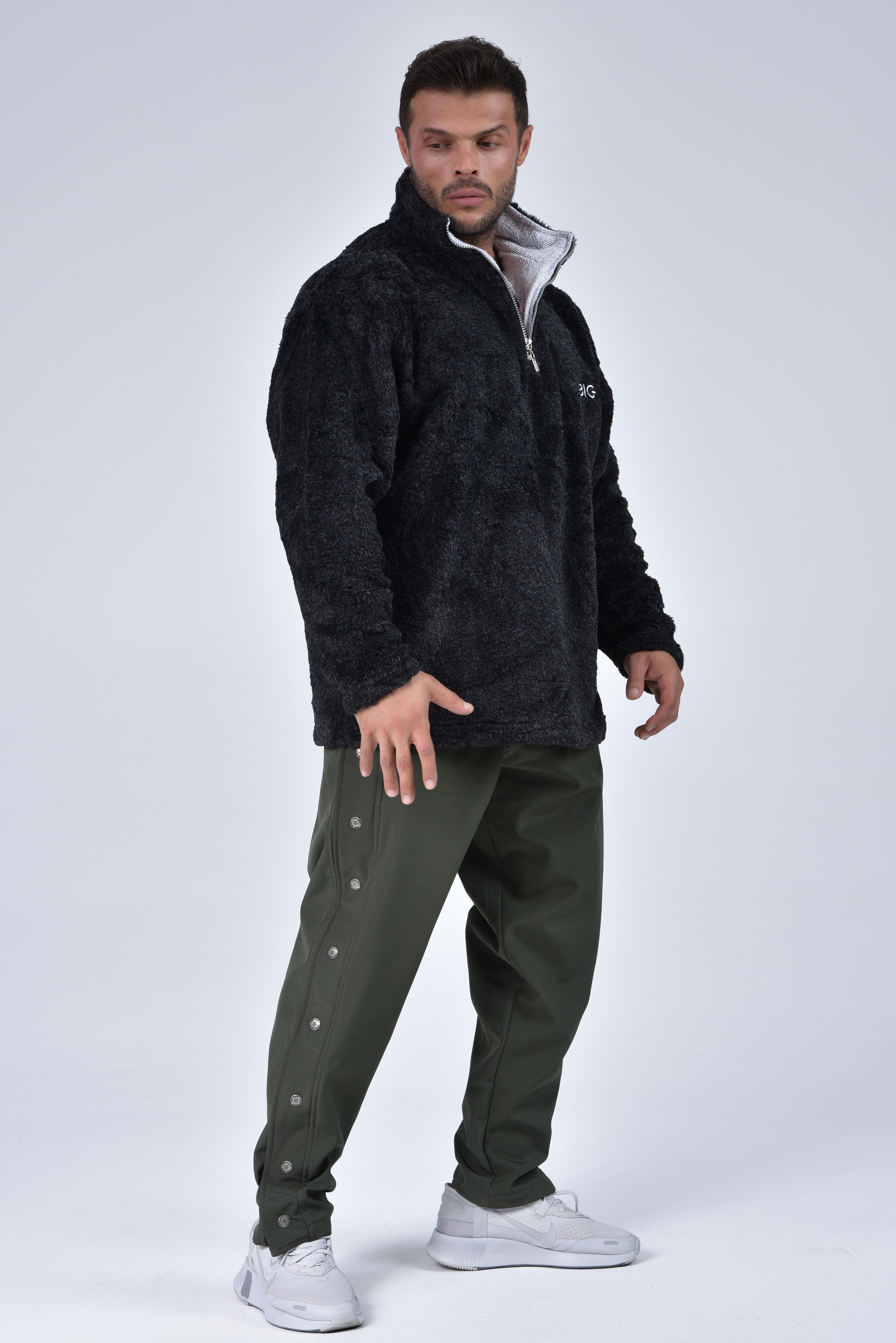 Mens Winter Softhell Pants Waterproof Loose Fit