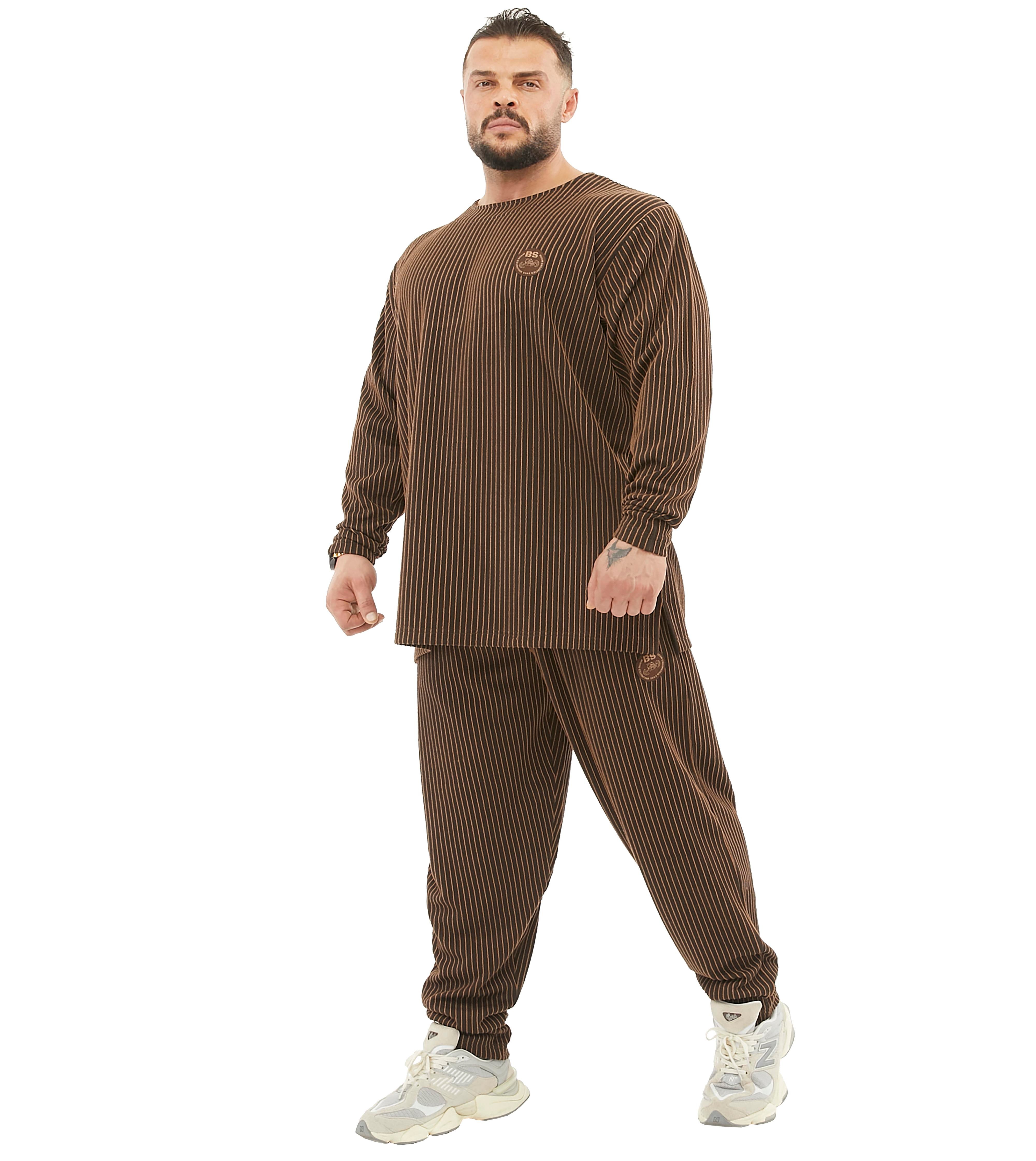 Mens Winter Sweatpants Loose Fit, Breathable, Zippered Pockets 