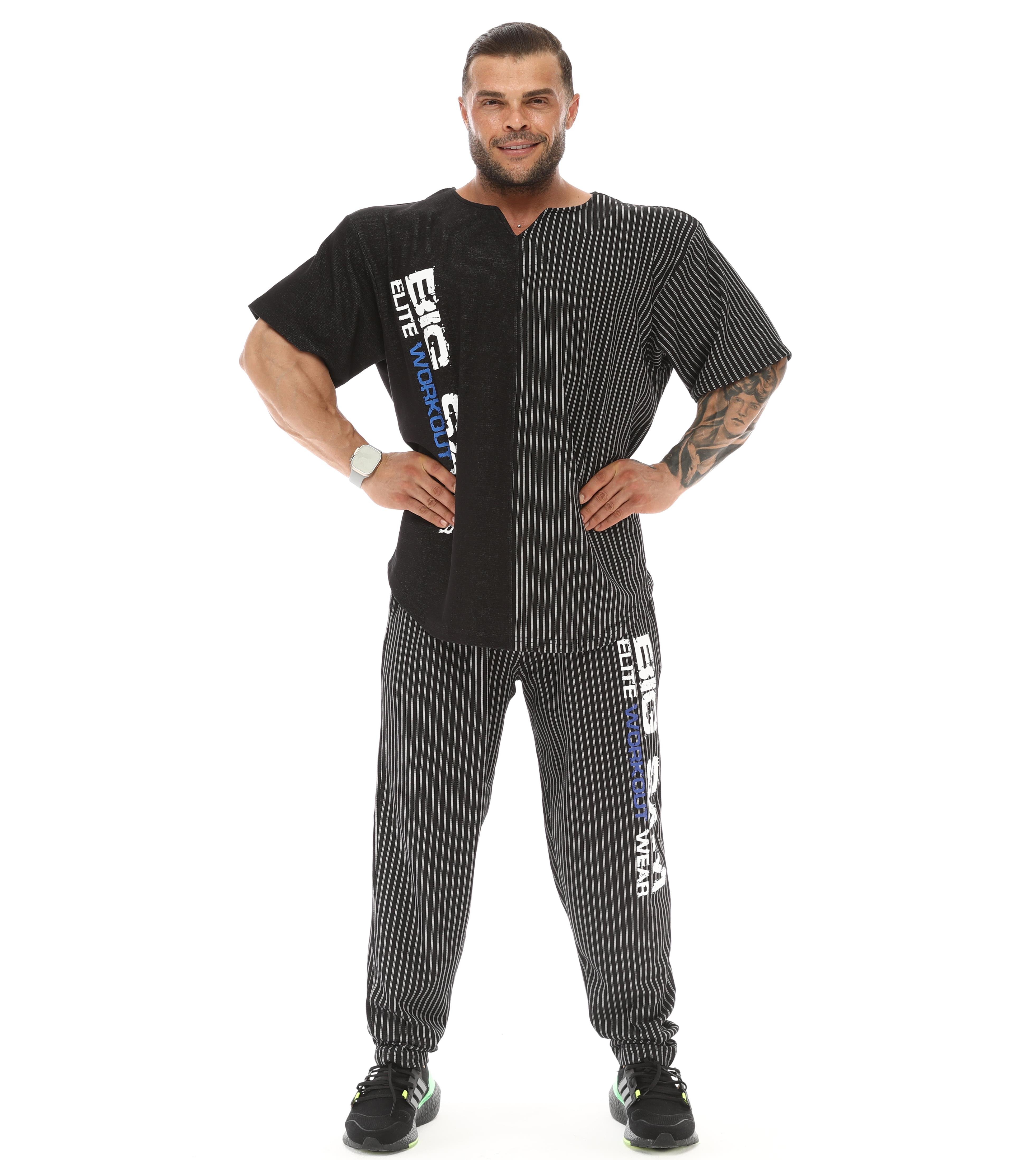 Oversize Bodybuilding Rag Top T-shirt Black