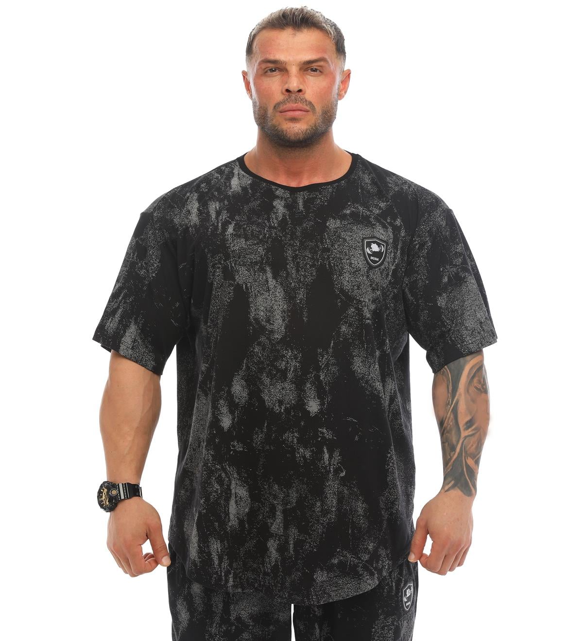 Oversize Gym Rag Top T-shirt Black