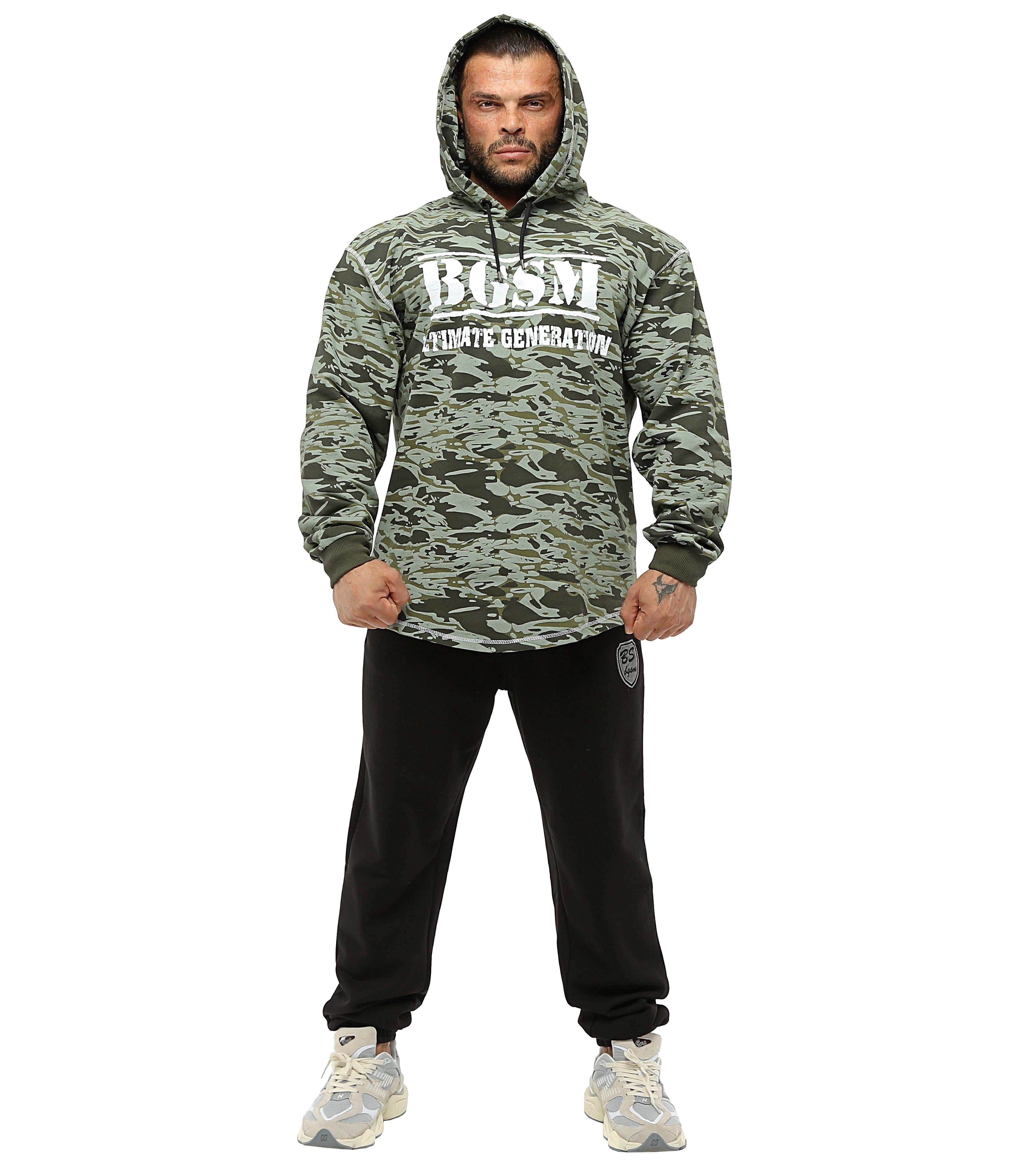 Oversize Long Sleeve Camouflage Hooded Soft Winter Sweater