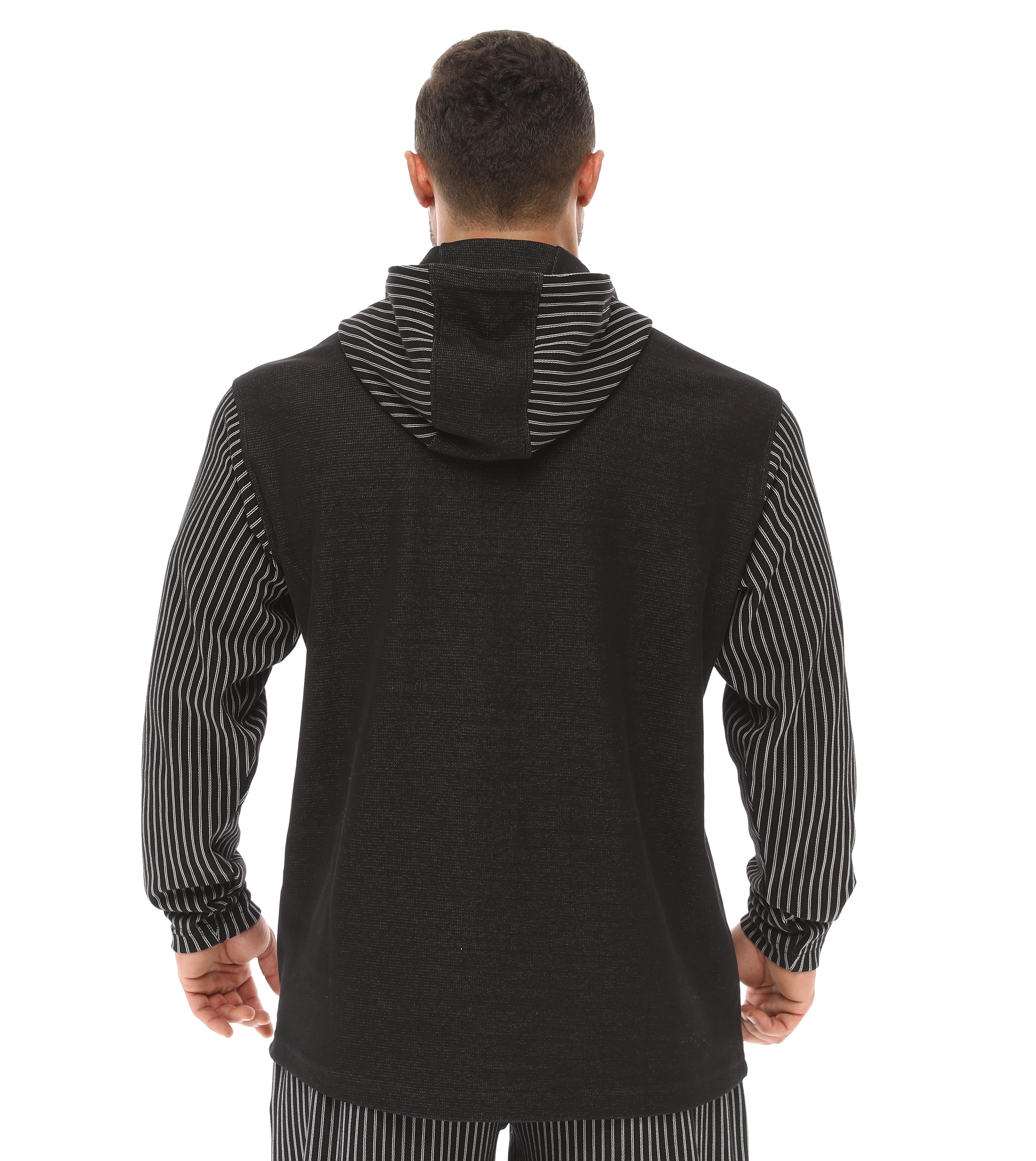 Oversize Oldschool Hooded Sweater Black 