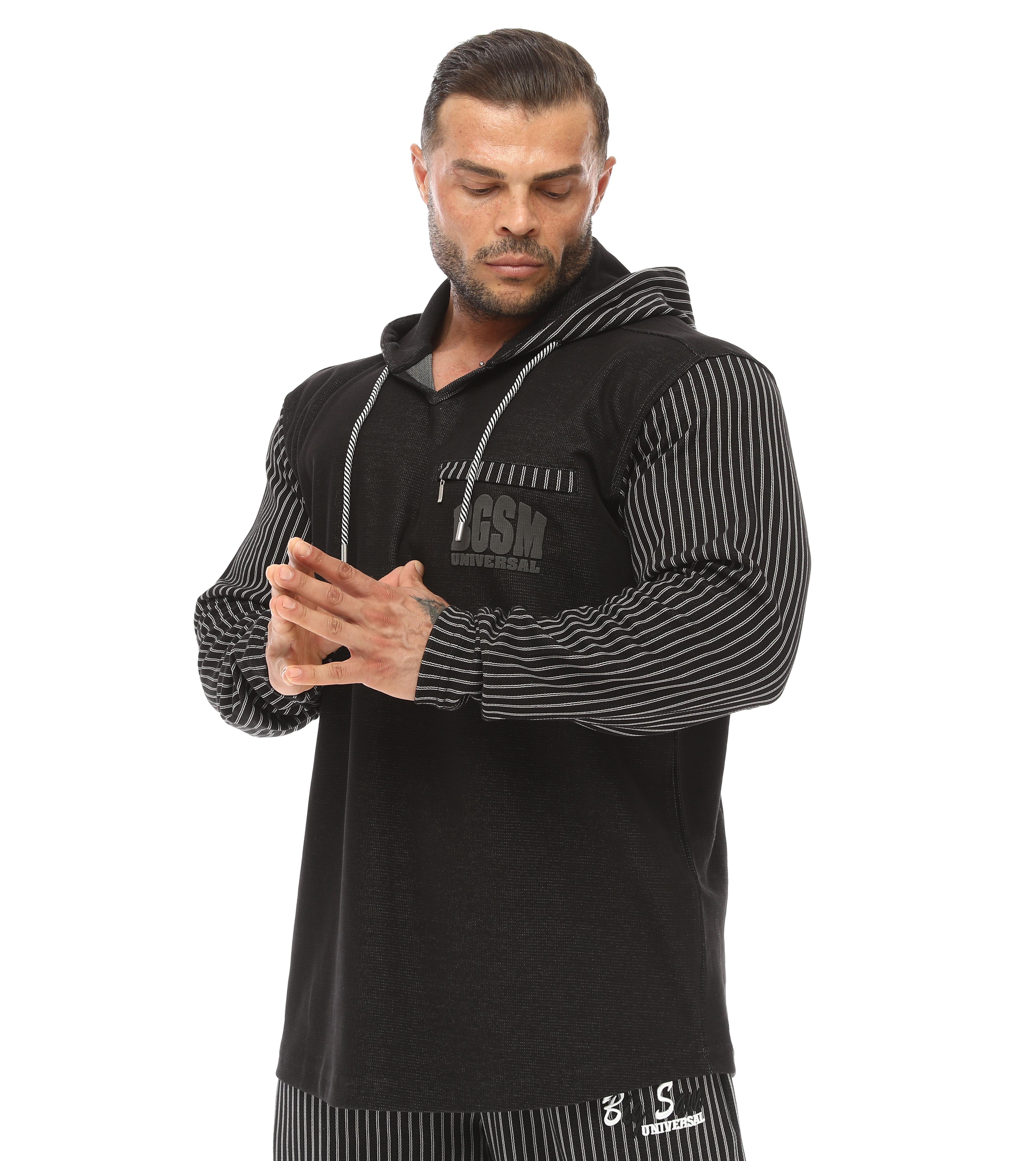 Oversize Oldschool Hooded Sweater Black 