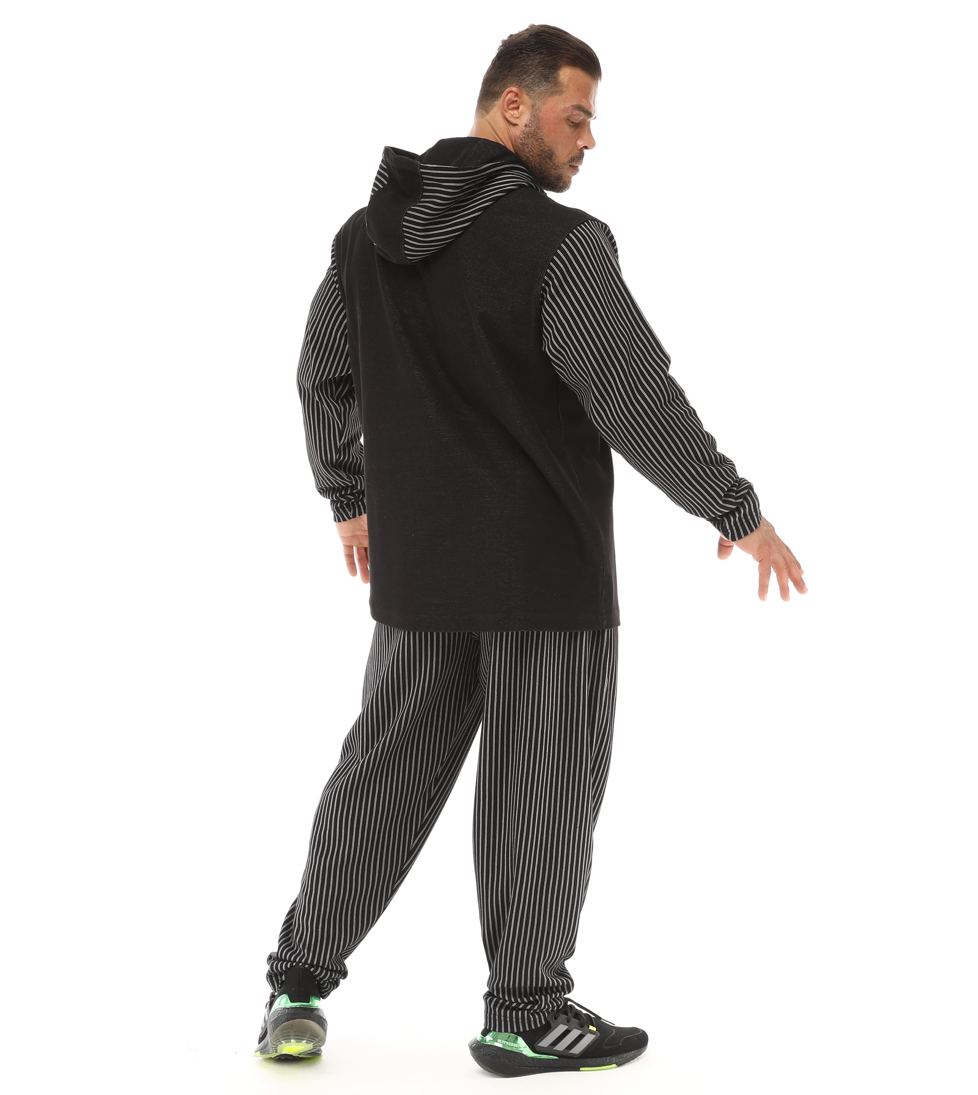 Oversize Oldschool Hooded Sweater Black 