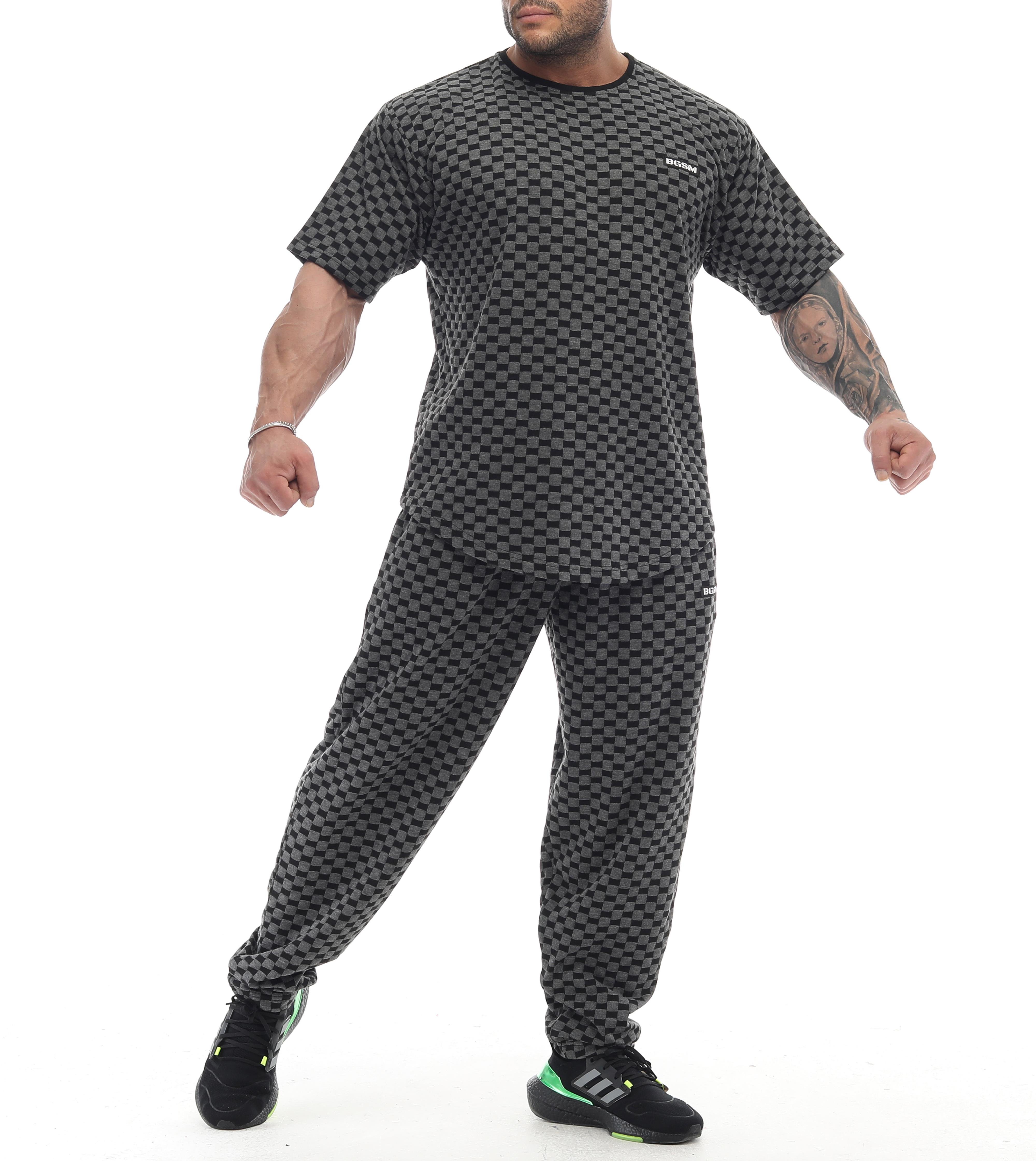 Oversize Plaid Design Rag Top Anthracite