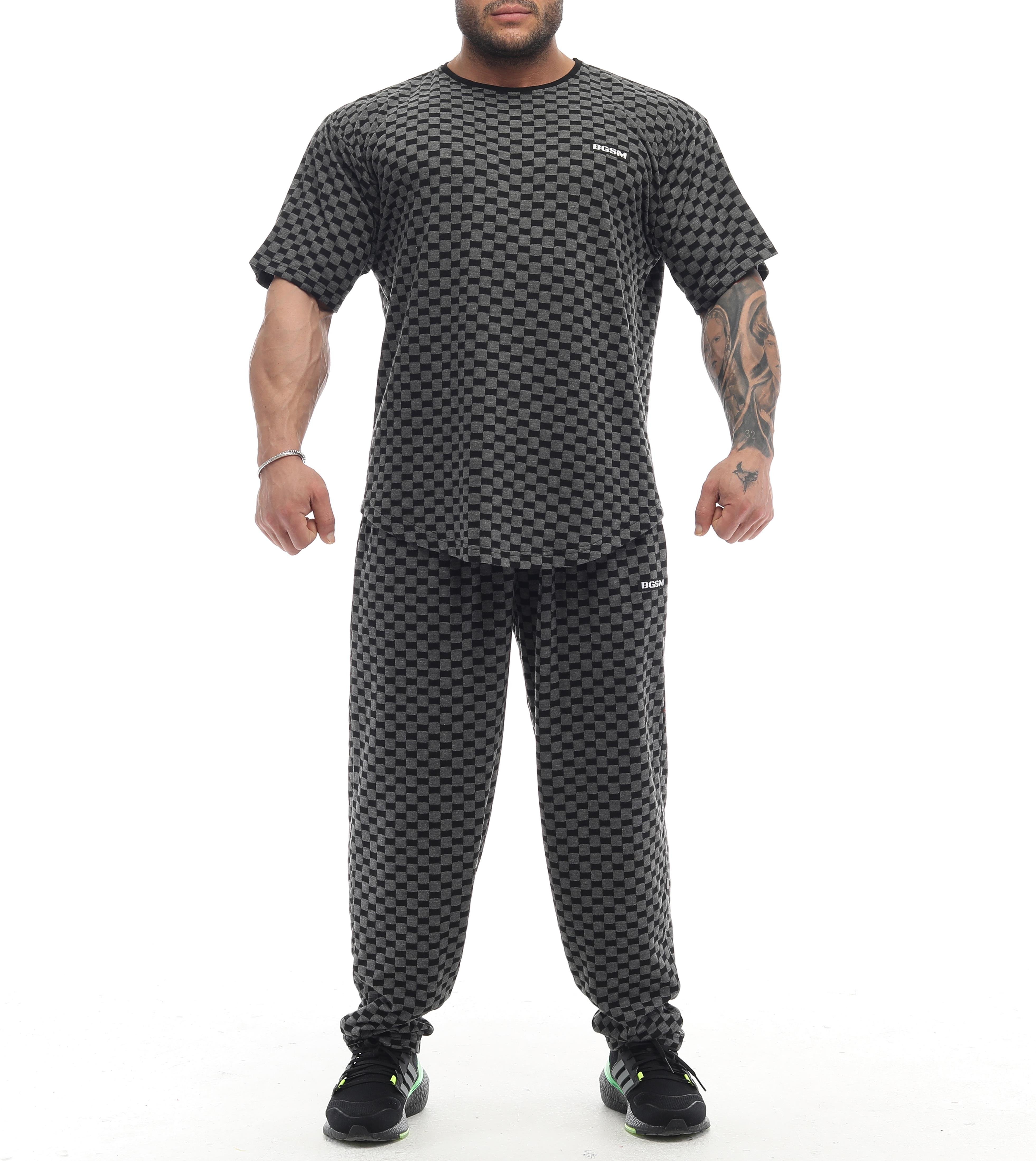 Oversize Plaid Design Rag Top Anthracite