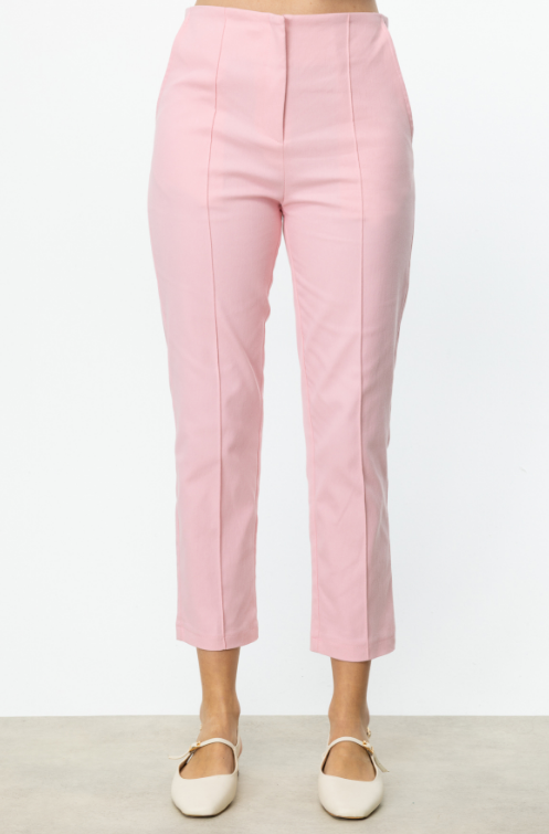 Çimalı Dar Pantolon - PEMBE