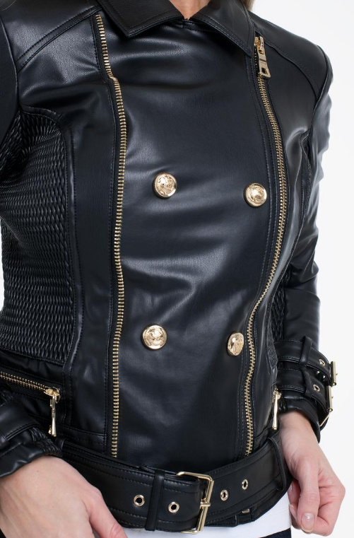 Deri Ceket - JET BLACK MULTİ