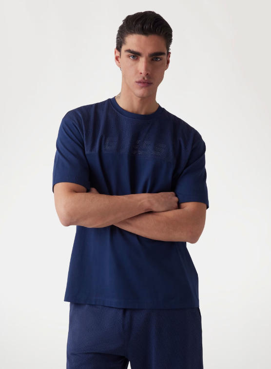 Erkek Tişört - SILK BLUE