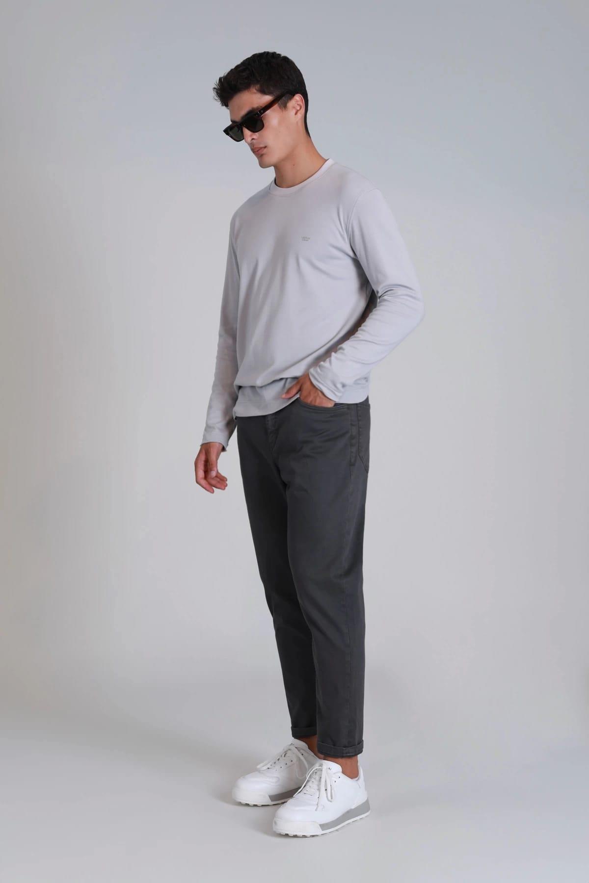 HELT Spor Erkek Chino Pantolon Slim Fit - GREY