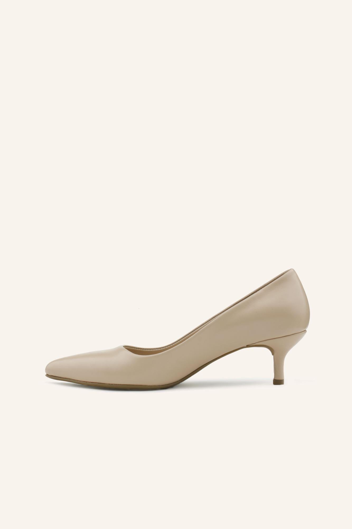 Mini Topuklu Stiletto Ayakkabı - NUDE