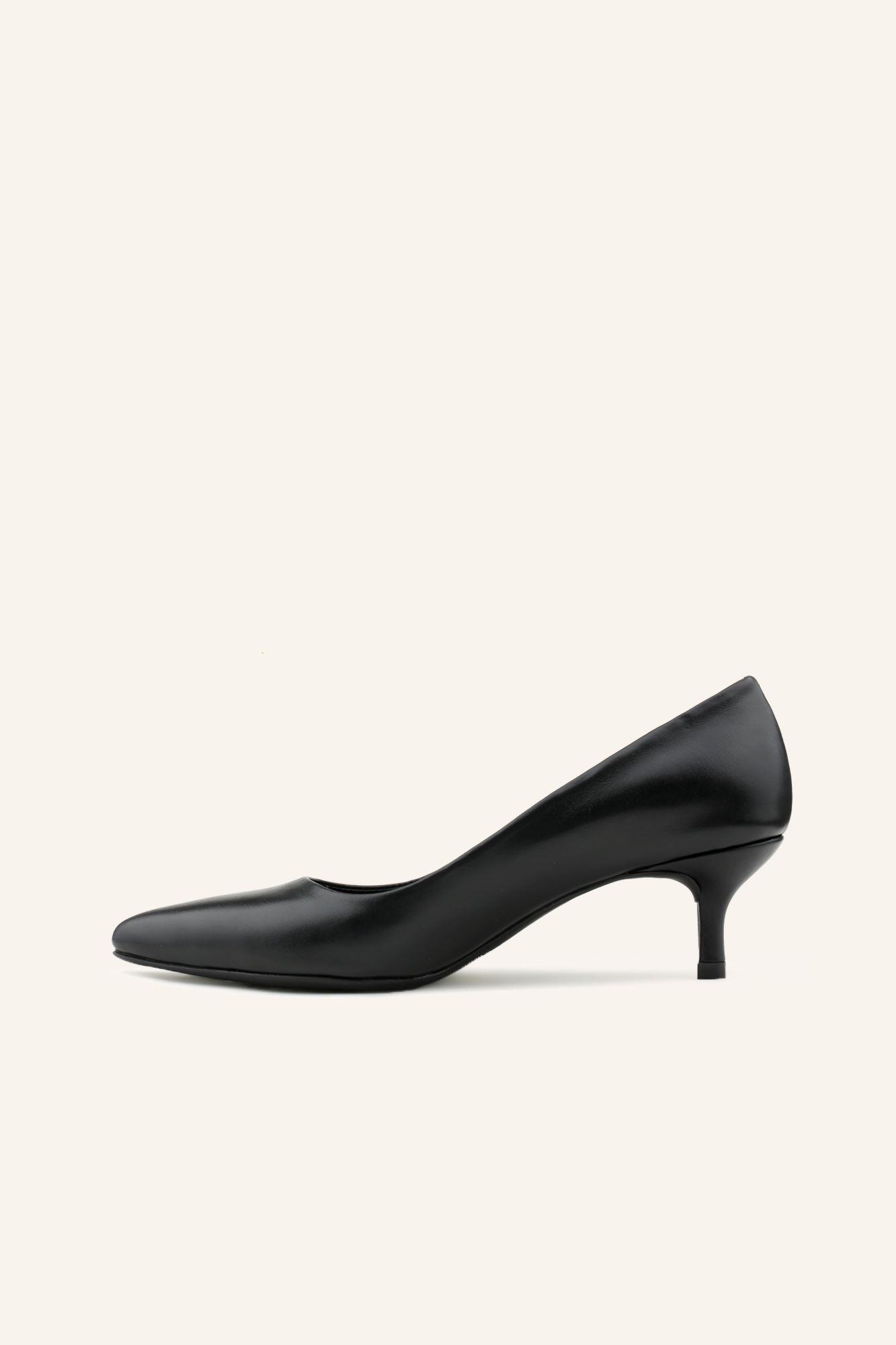 Mini Topuklu Stiletto Ayakkabı - SİYAH