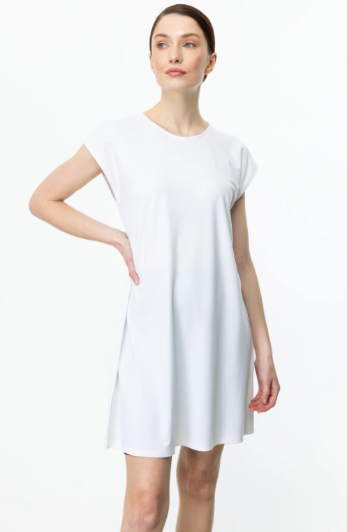 Sıfır Yaka Uzun Basic Tunik - EKRU