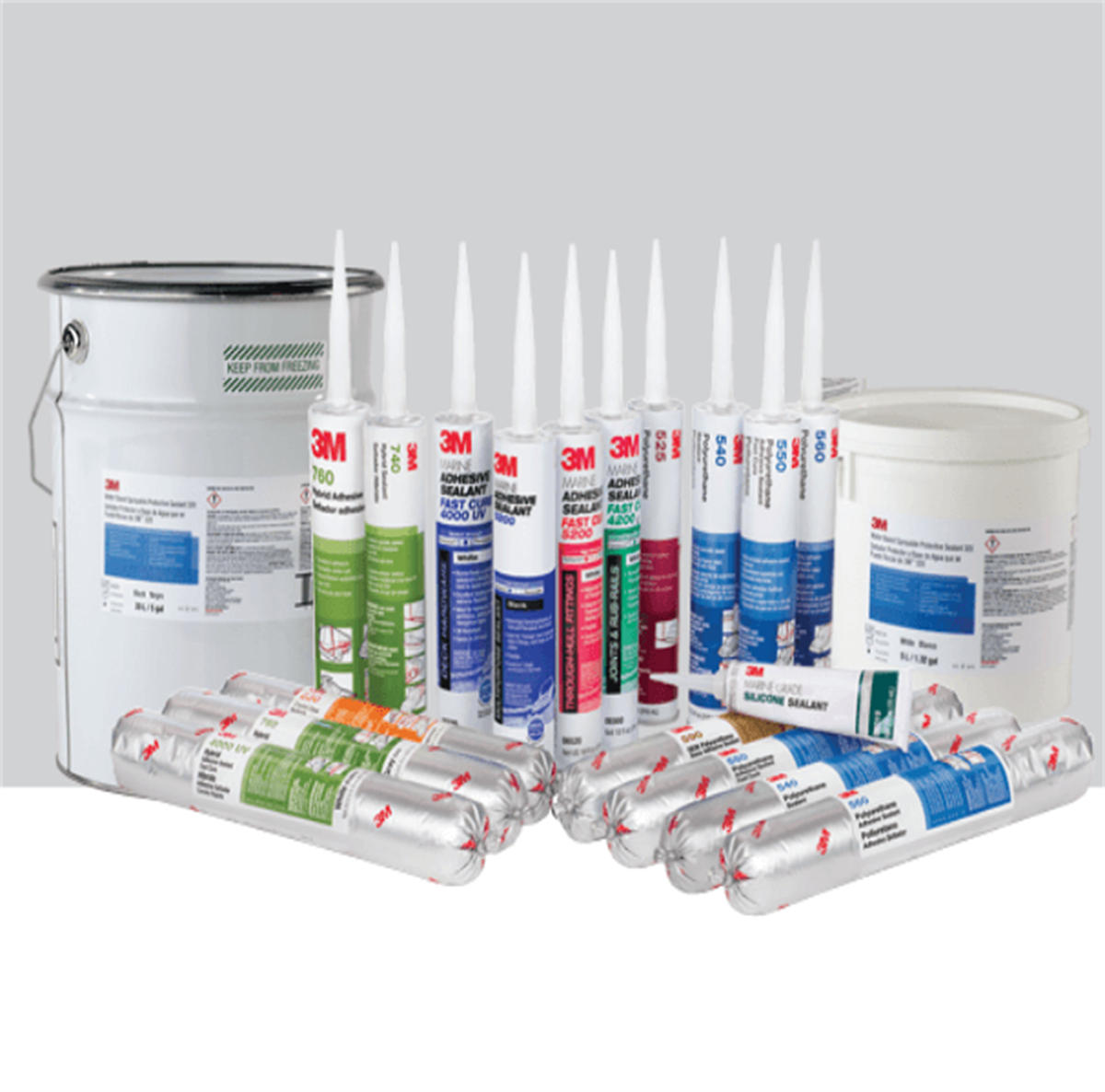 3M™ 4000UV Marin Yapıştırıcı Mastik, Beyaz - 295 ml