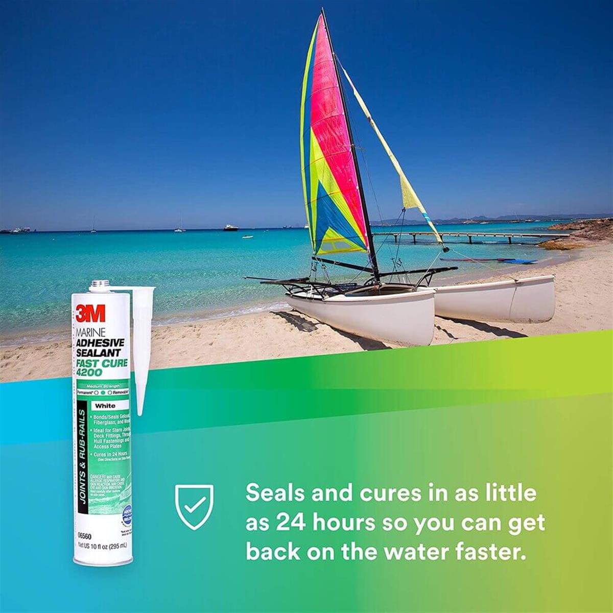 3M™ 4200FC Marin Yapıştırıcı Mastik, Beyaz - 310 ml