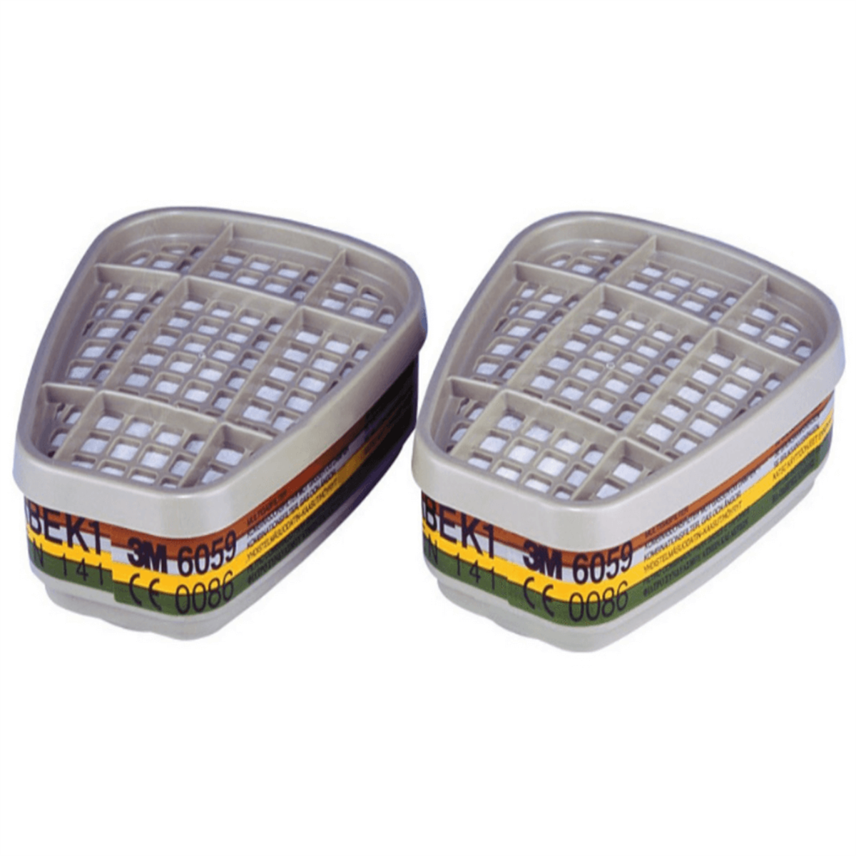 3M™ 6059 Abek1 Gaz Ve Buhar Maske Filtresi - 1 Çift