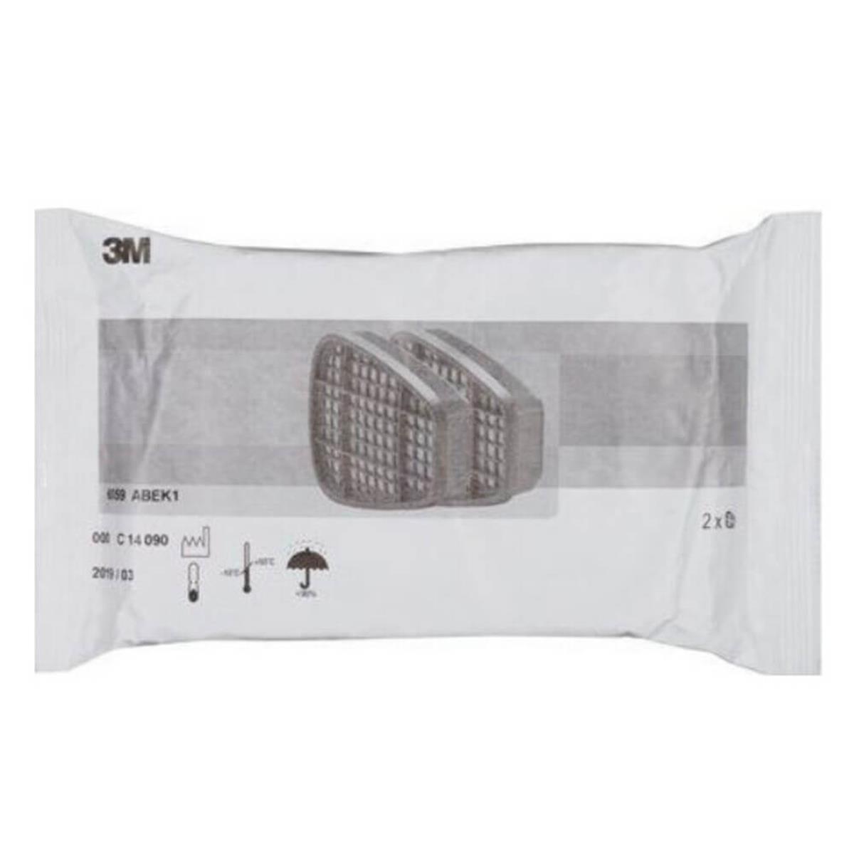 3M™ 6059 Abek1 Gaz Ve Buhar Maske Filtresi - 1 Çift