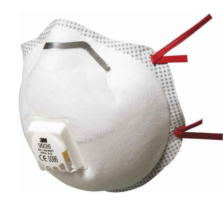 3M™ 9936 FFP3 Valfli Özel Partikül Solunum Maskesi - 5li Paket