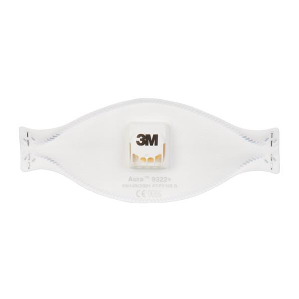 3M™ Aura™ 9322+ FFP2 Valfli Partikül Solunum Maskesi - 10lu Paket