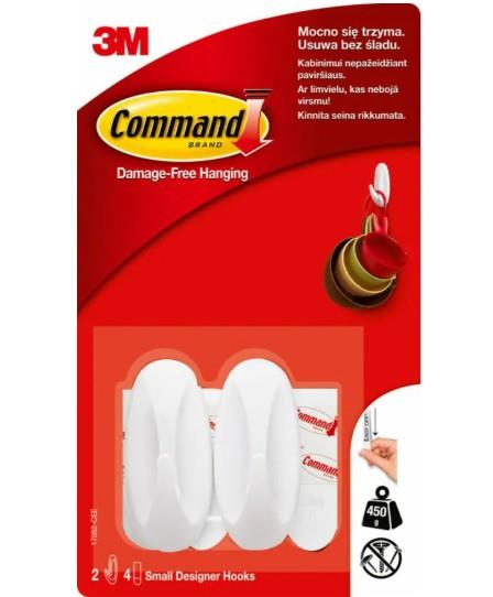 3M™ Command™ 17082-CEE İpli Çerçeve Askısı, Max 450 gr (2 Askı ve 4 Küçük Boy Cırt Bant)