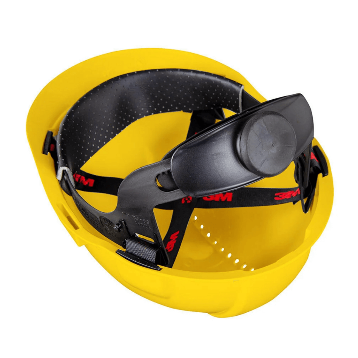 3M™ G3000NUV-GU Sert Başlık, Uvicator, Mandallı, Havalandırmalı, Plastik Ter Bantlı Baret / Sarı