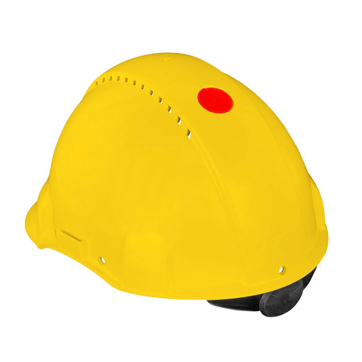 3M™ G3000NUV-GU Sert Başlık, Uvicator, Mandallı, Havalandırmalı, Plastik Ter Bantlı Baret / Sarı