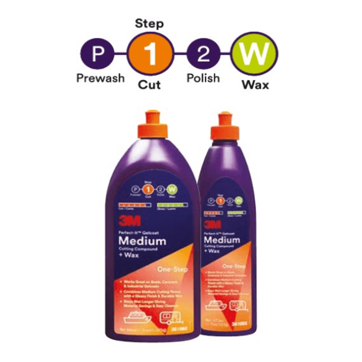 3M™ Perfect-It™ 36106E Jelkot İnce Pasta + Wax (946 ml)