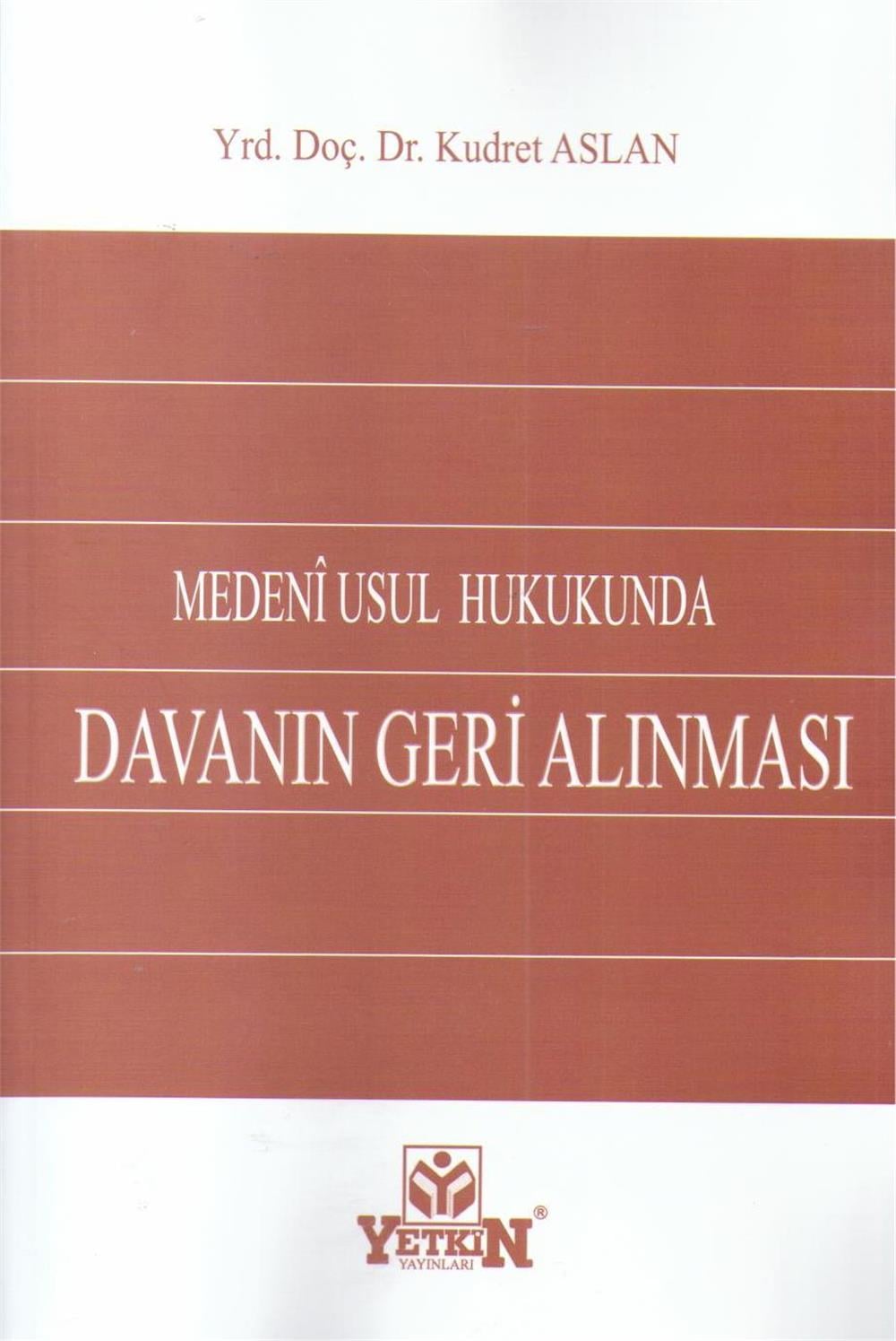 Davanın Geri Alınması
