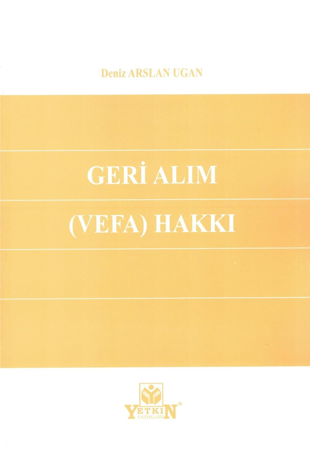 Geri Alım (Vefa) Hakkı