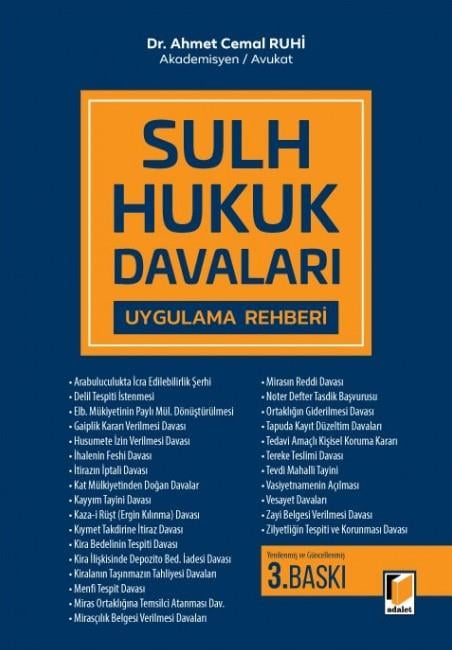 Sulh Hukuk Davaları Uygulama Rehberi 